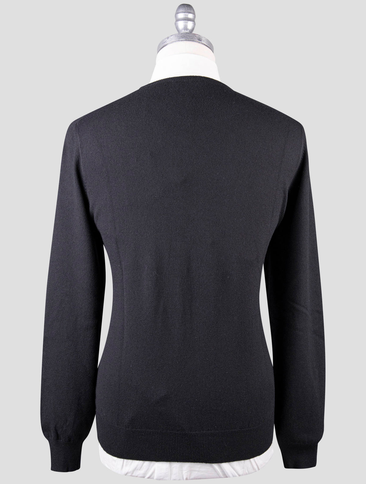 Gran Sasso Black Cashmere Sweater Crewneck