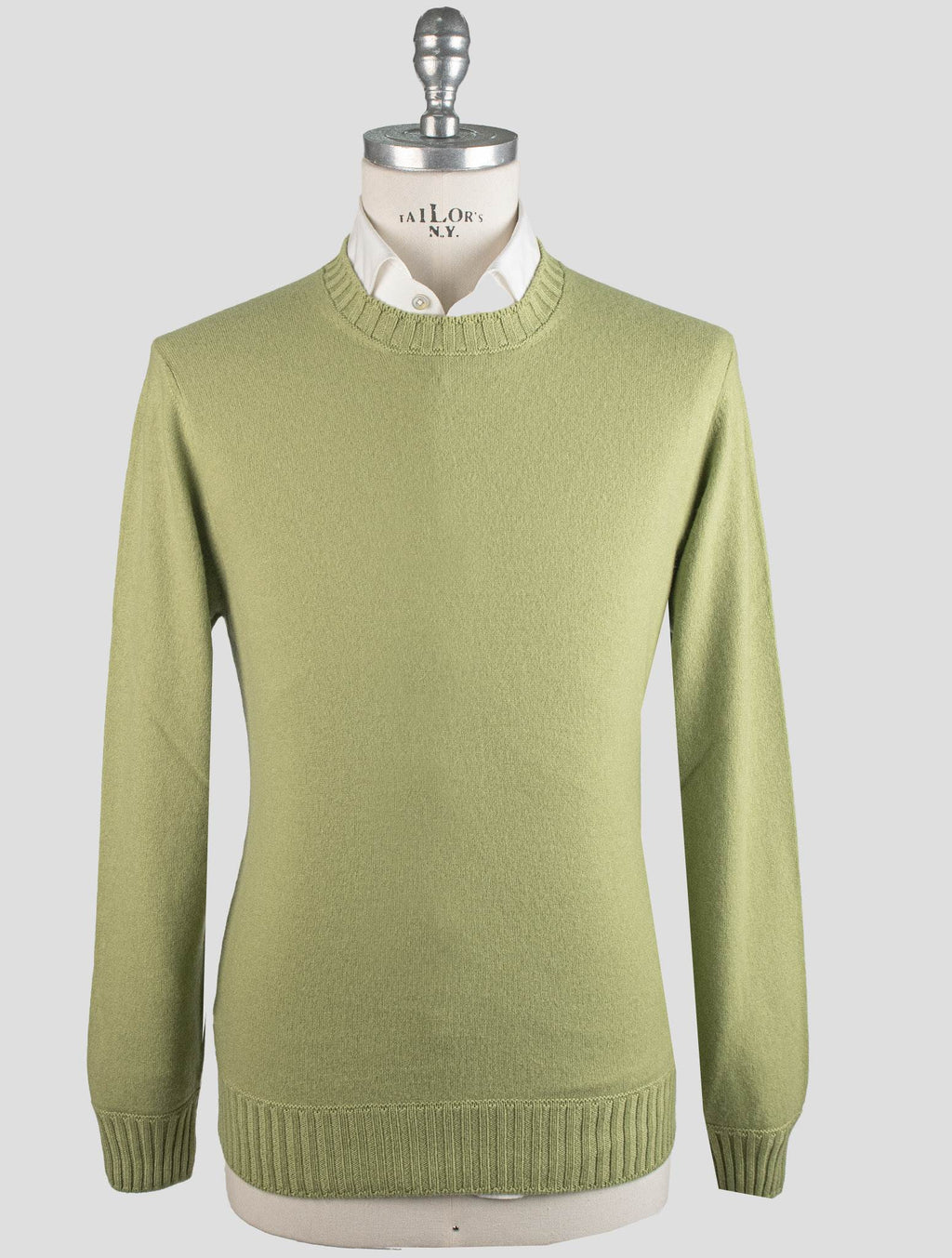 Gran Sasso Green Cashmere Sweater Crewneck
