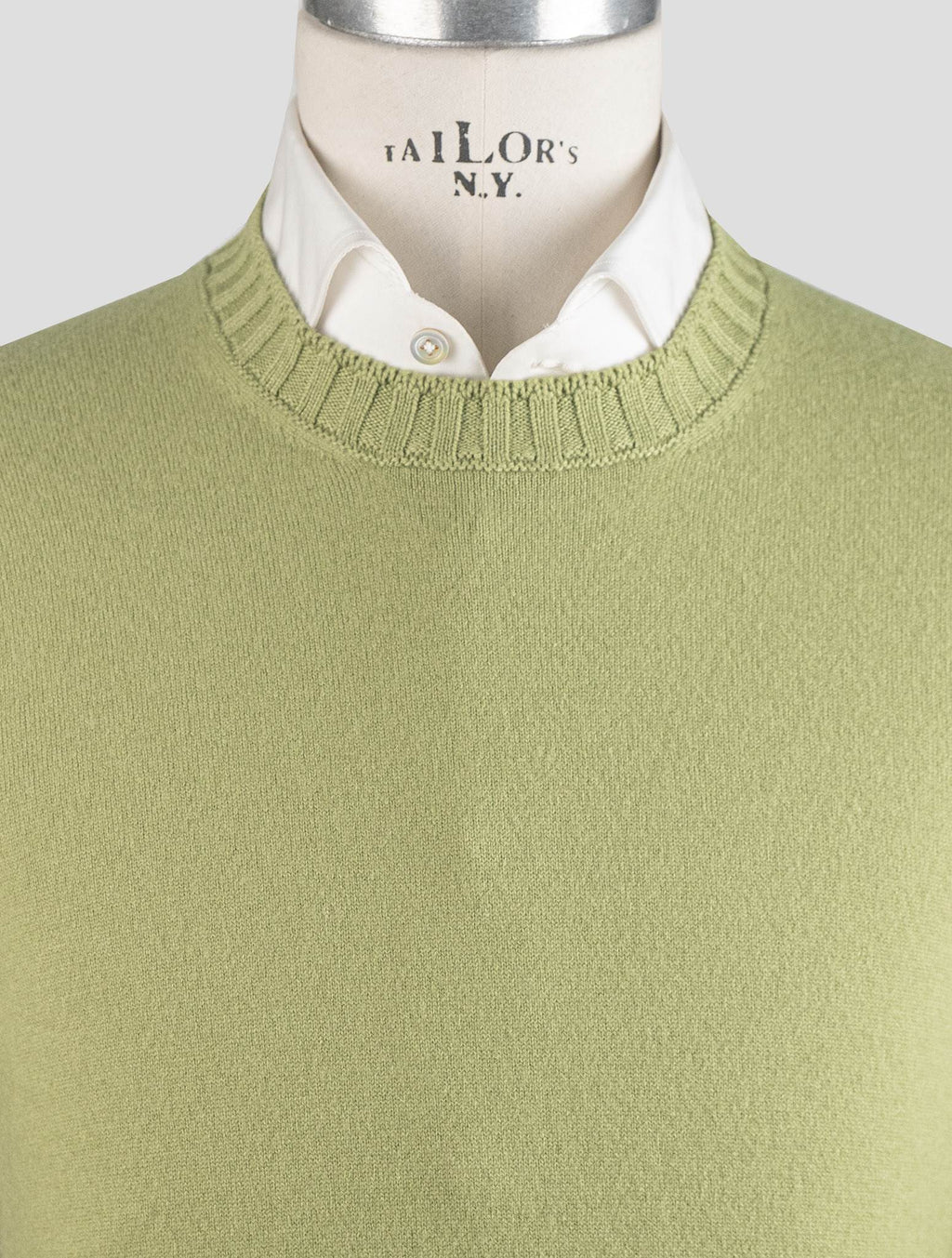 Gran Sasso Green Cashmere Sweater Crewneck