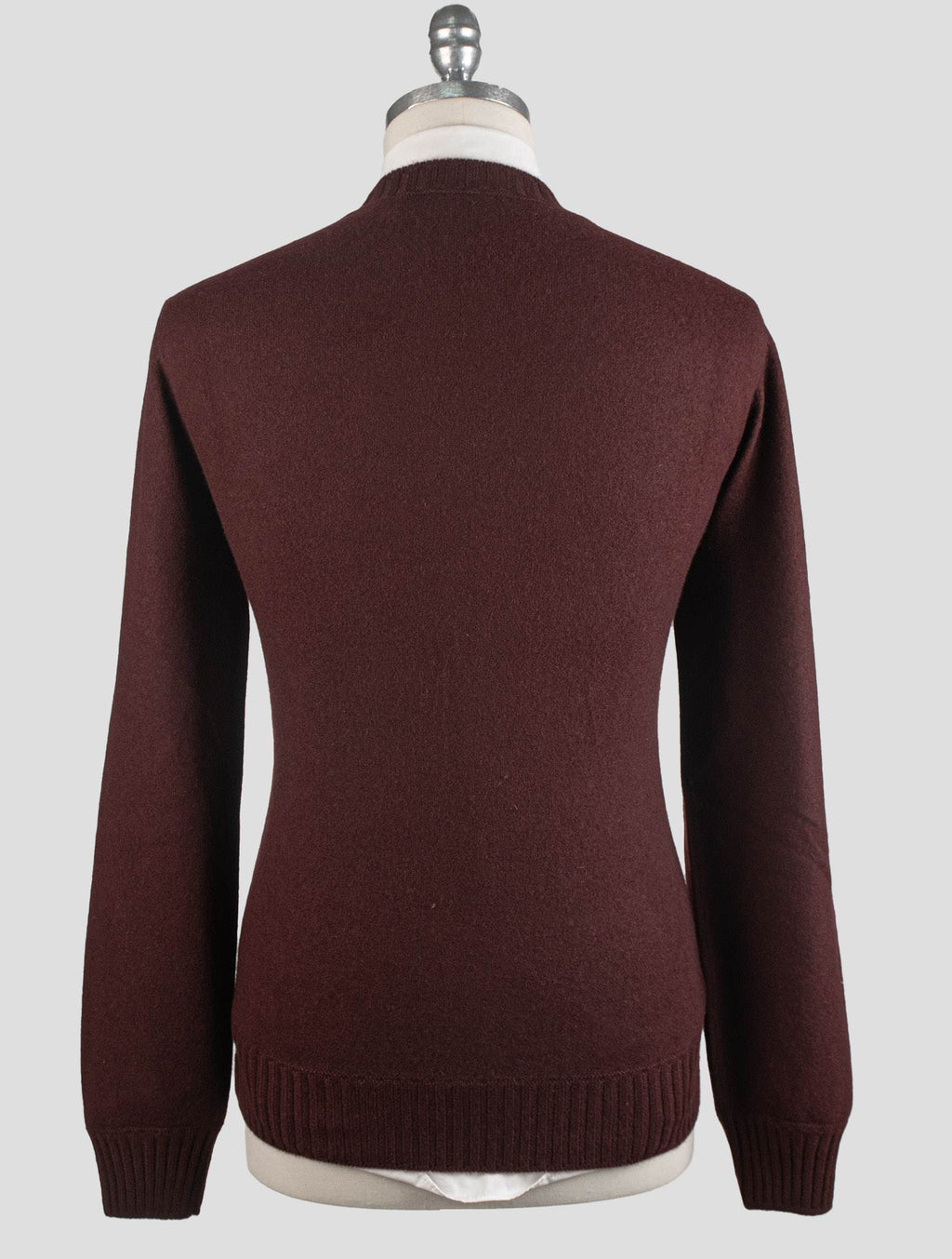Gran Sasso Burgundy Cashmere Sweater Crewneck