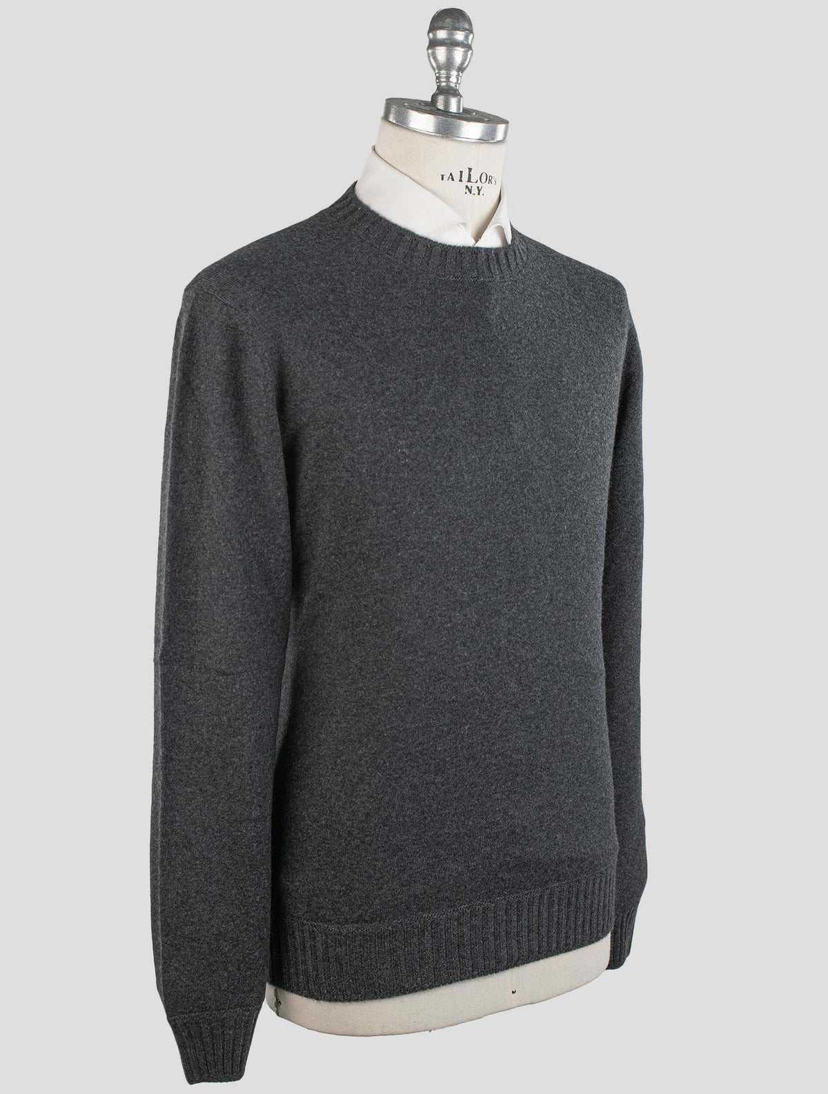 Gran Sasso Gran Sasso Gray Cashmere Sweater Crewneck Blue 001