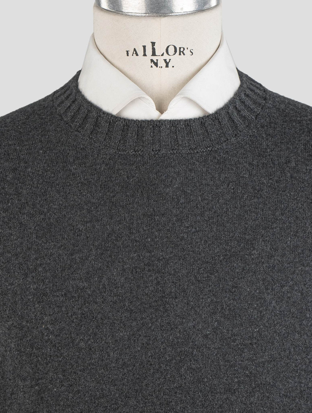 Gran Sasso Gray Cashmere Sweater Crewneck