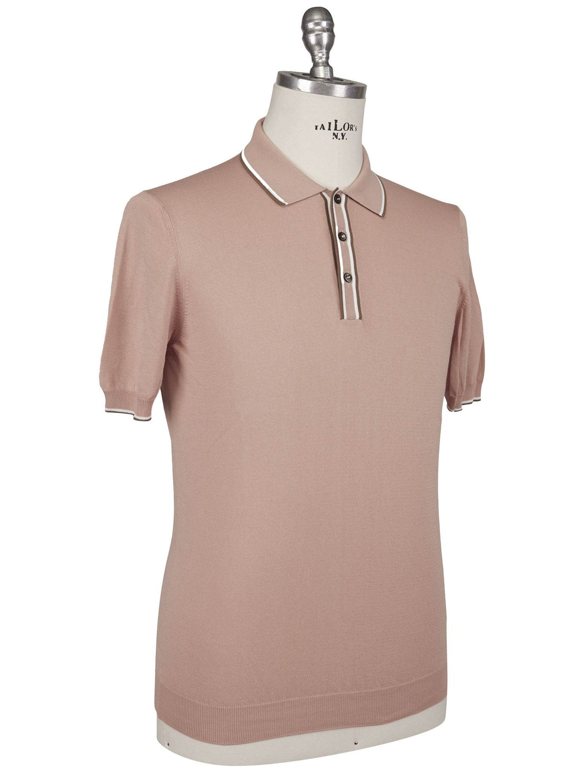 Gran Sasso Gran Sasso Pink Cotton Polo Pink 001