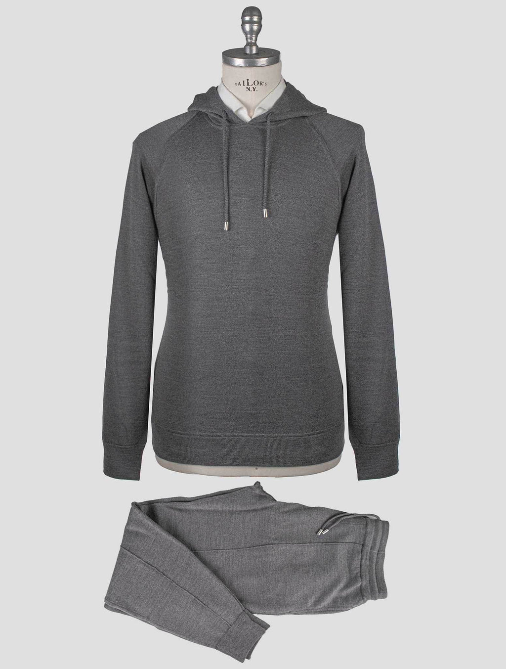 Gran Sasso Gray Virgin Wool Tracksuits