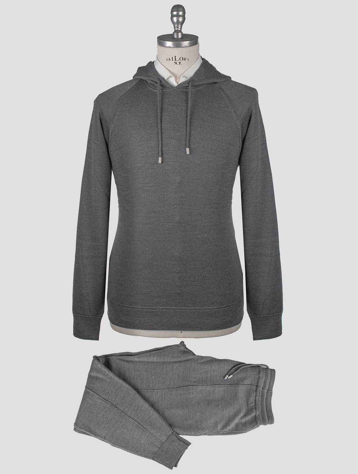 Gran Sasso Gray Virgin Wool Tracksuits