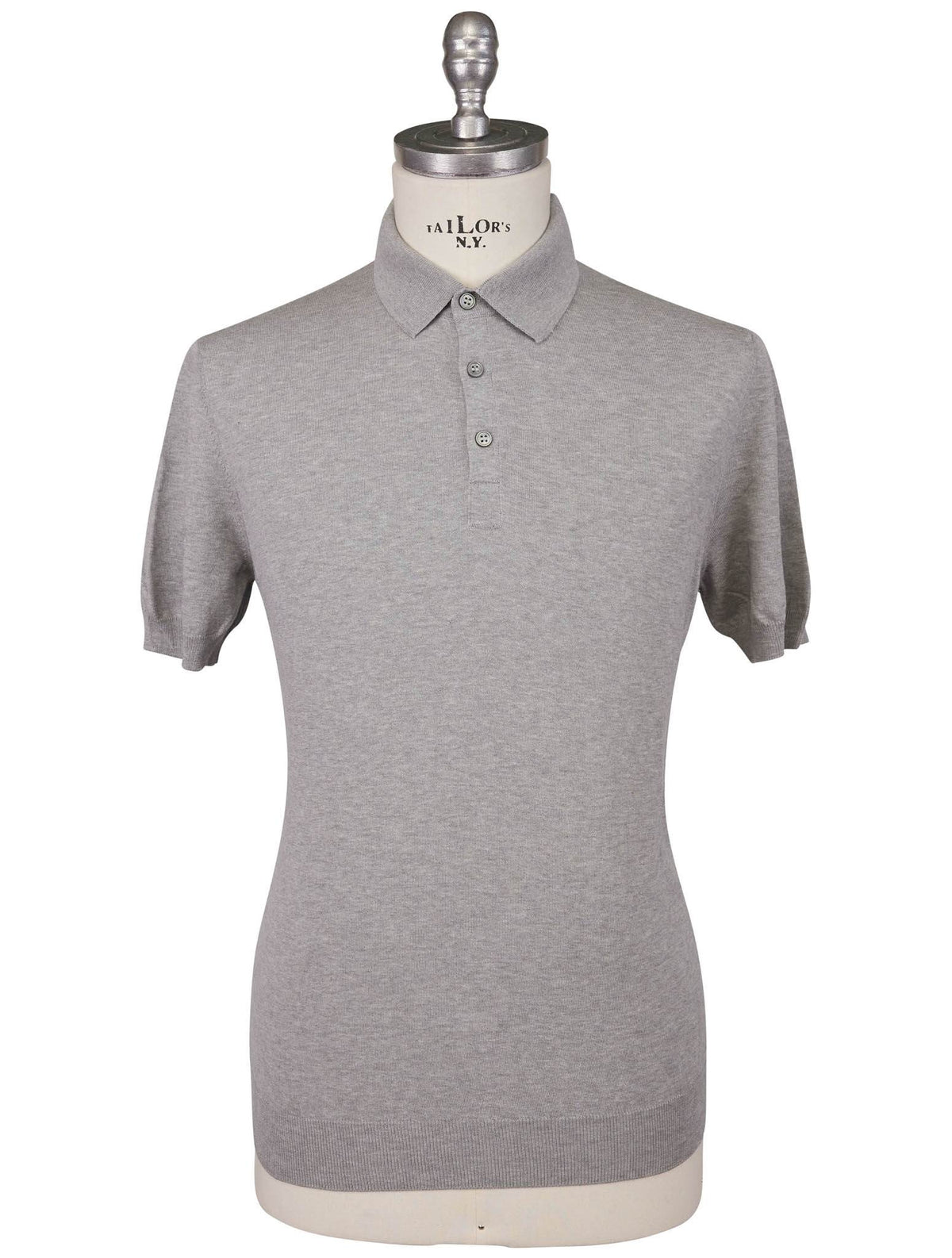 Gran Sasso Gran Sasso Gray Cotton Polo Gray 000