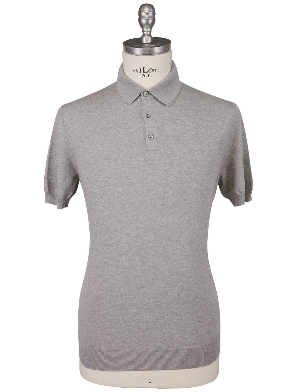 Gran Sasso Gray Cotton Polo