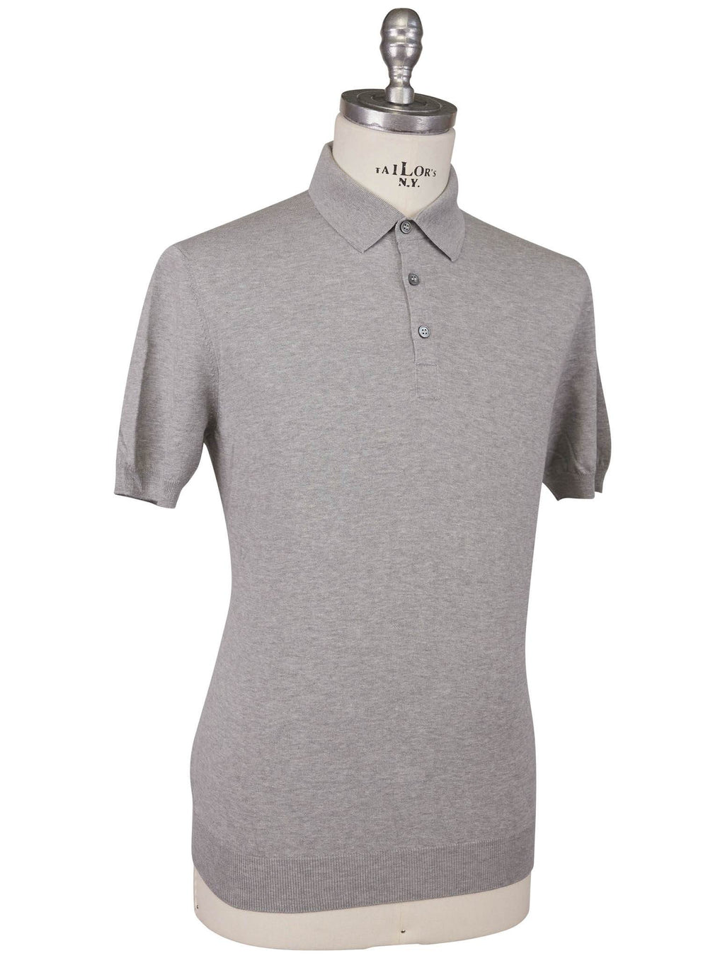 Gran Sasso Gran Sasso Gray Cotton Polo Gray 001