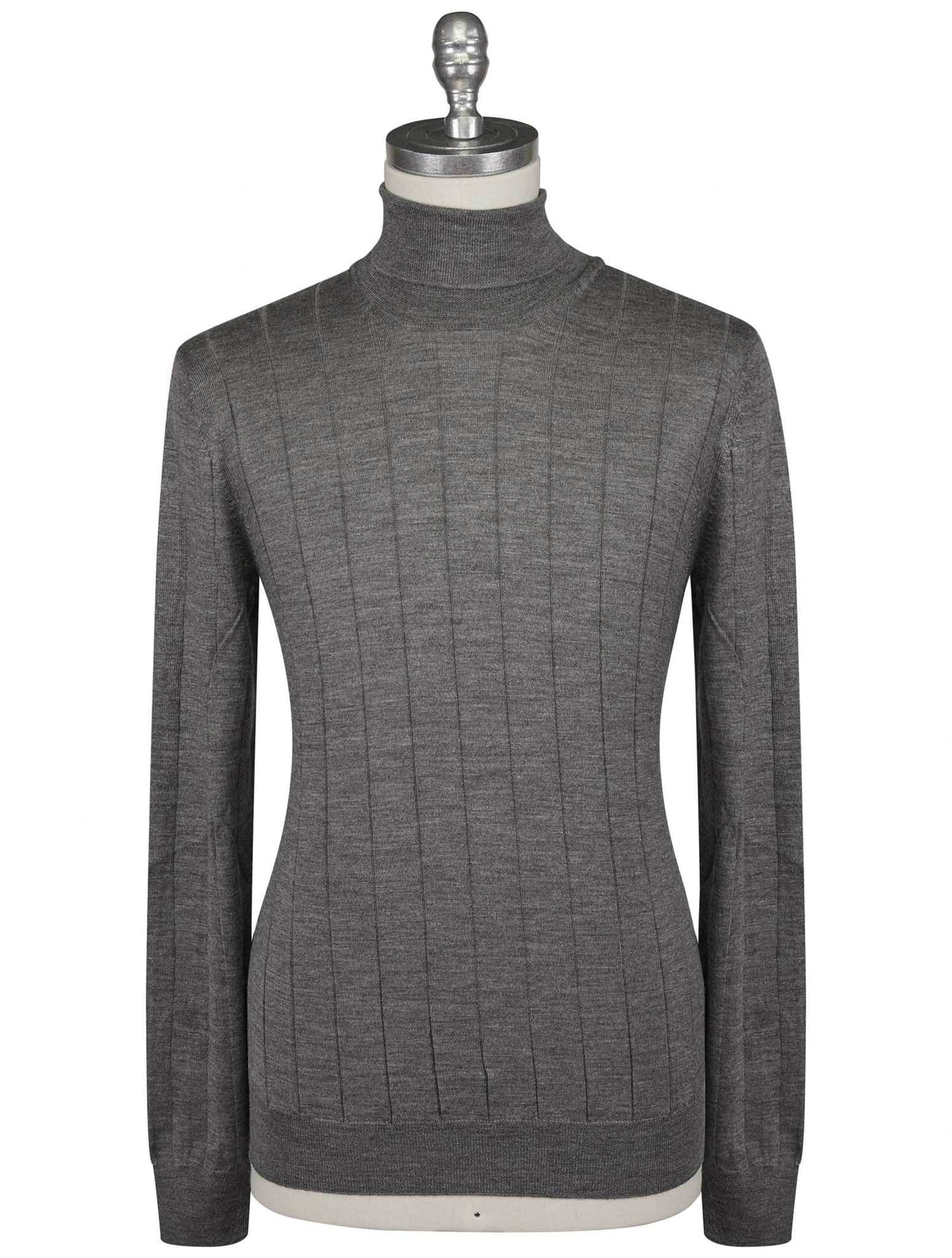 Gran Sasso Gran Sasso Gray Virgin Wool Silk Sweater Turtleneck Gray 000