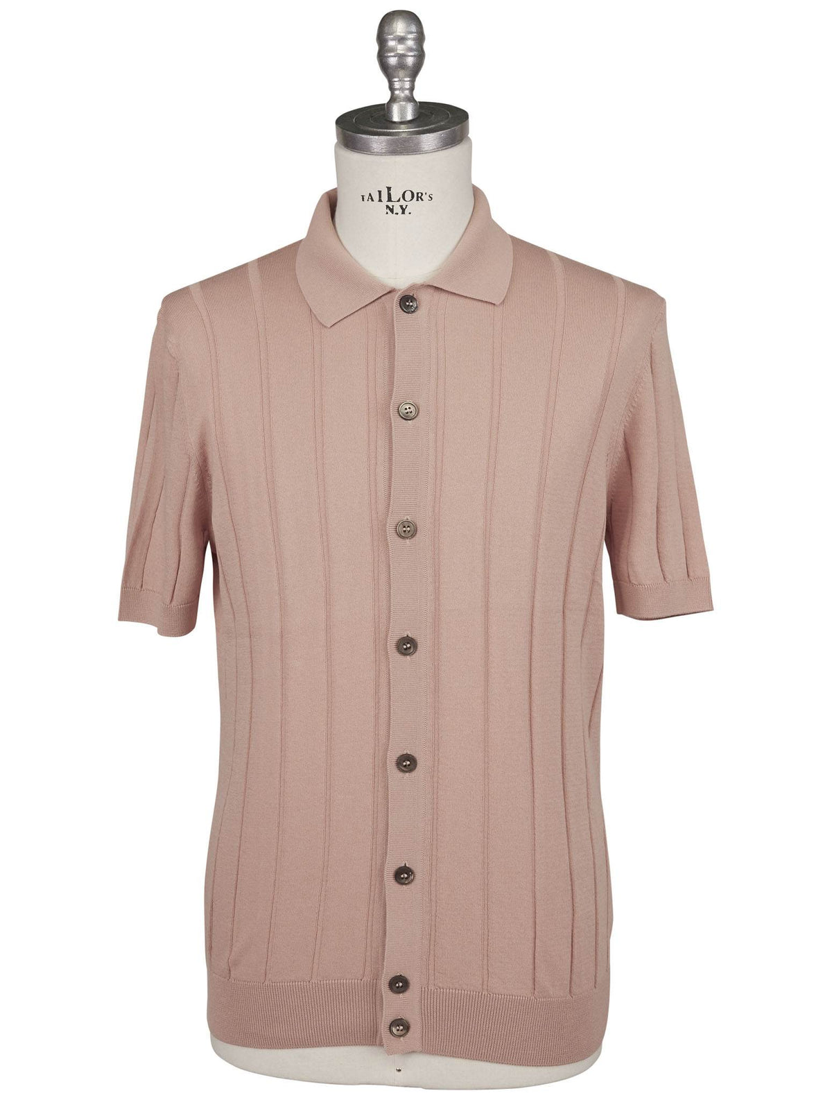 Gran Sasso Gran Sasso Pink Cotton Cardigan Polo Pink 000