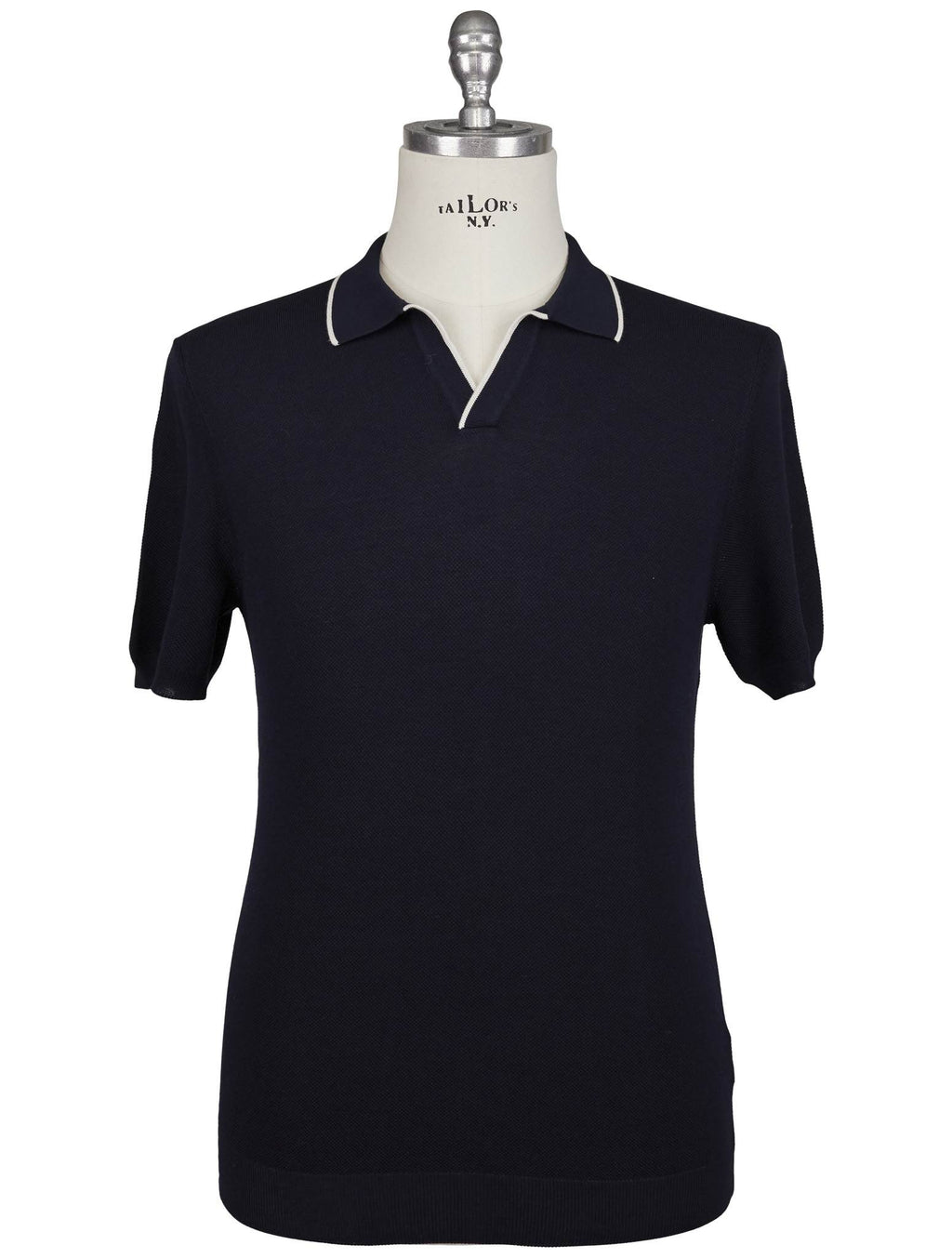Gran Sasso Gran Sasso Blue Cotton Polo Blue 000