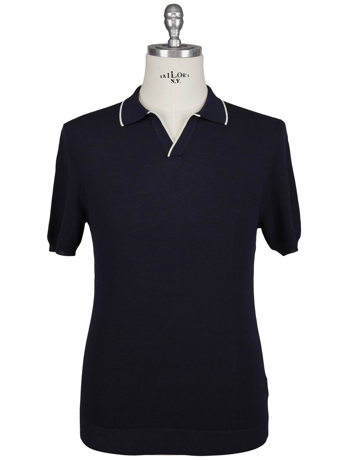 Gran Sasso Blue Cotton Polo