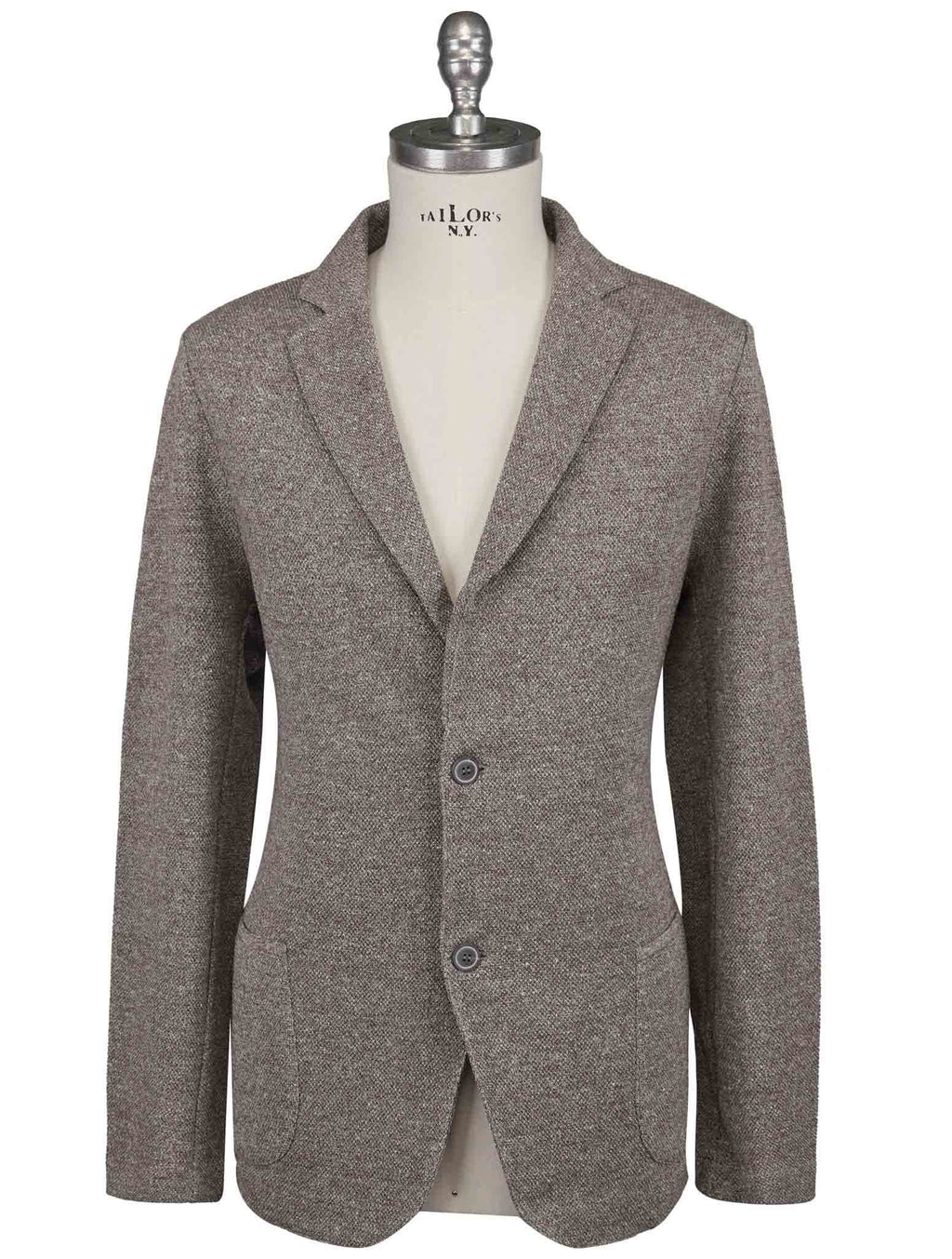 Gran Sasso Gran Sasso Brown White Cotton Blazer Brown / White 000