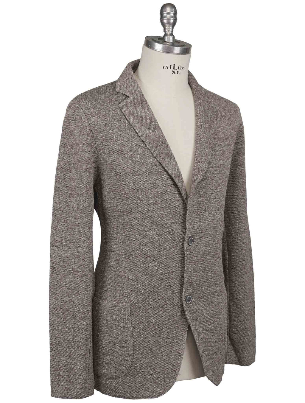 Gran Sasso Gran Sasso Brown White Cotton Blazer Brown / White 001