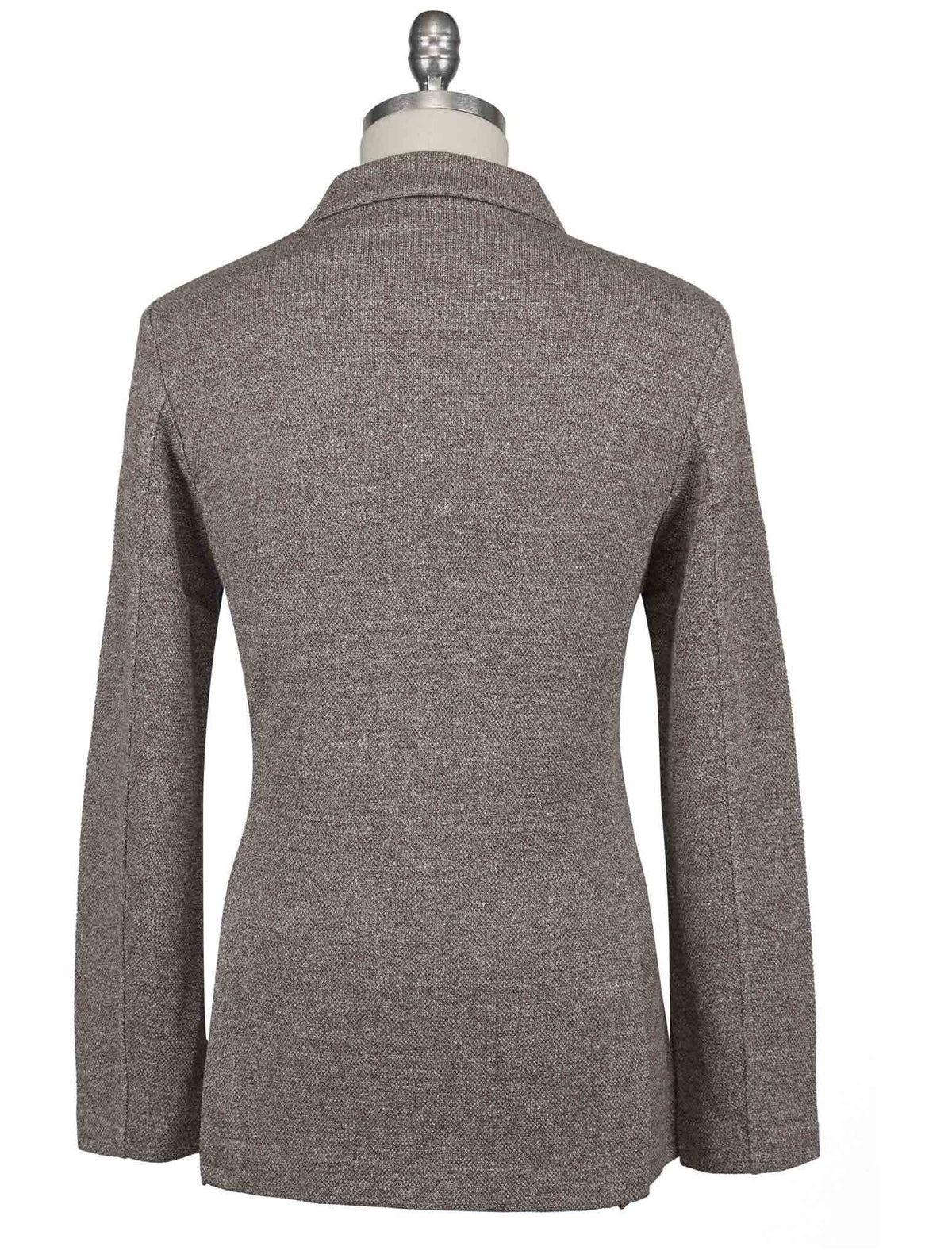Gran Sasso Brown White Cotton Blazer