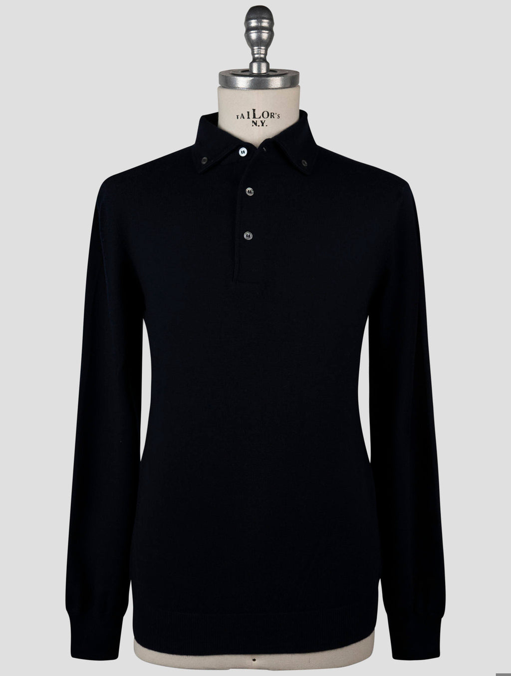 Gran Sasso Gran Sasso Blue Virgin Wool Sweater Polo Blue 000