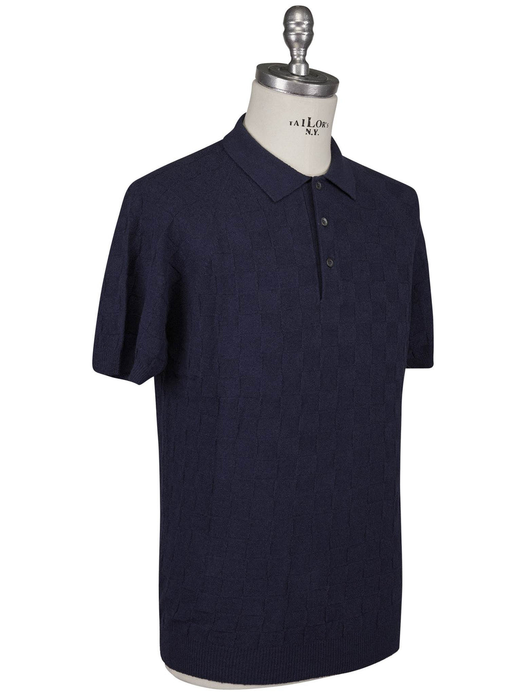 Gran Sasso Gran Sasso Blue Cotton Pa Polo Blue 001