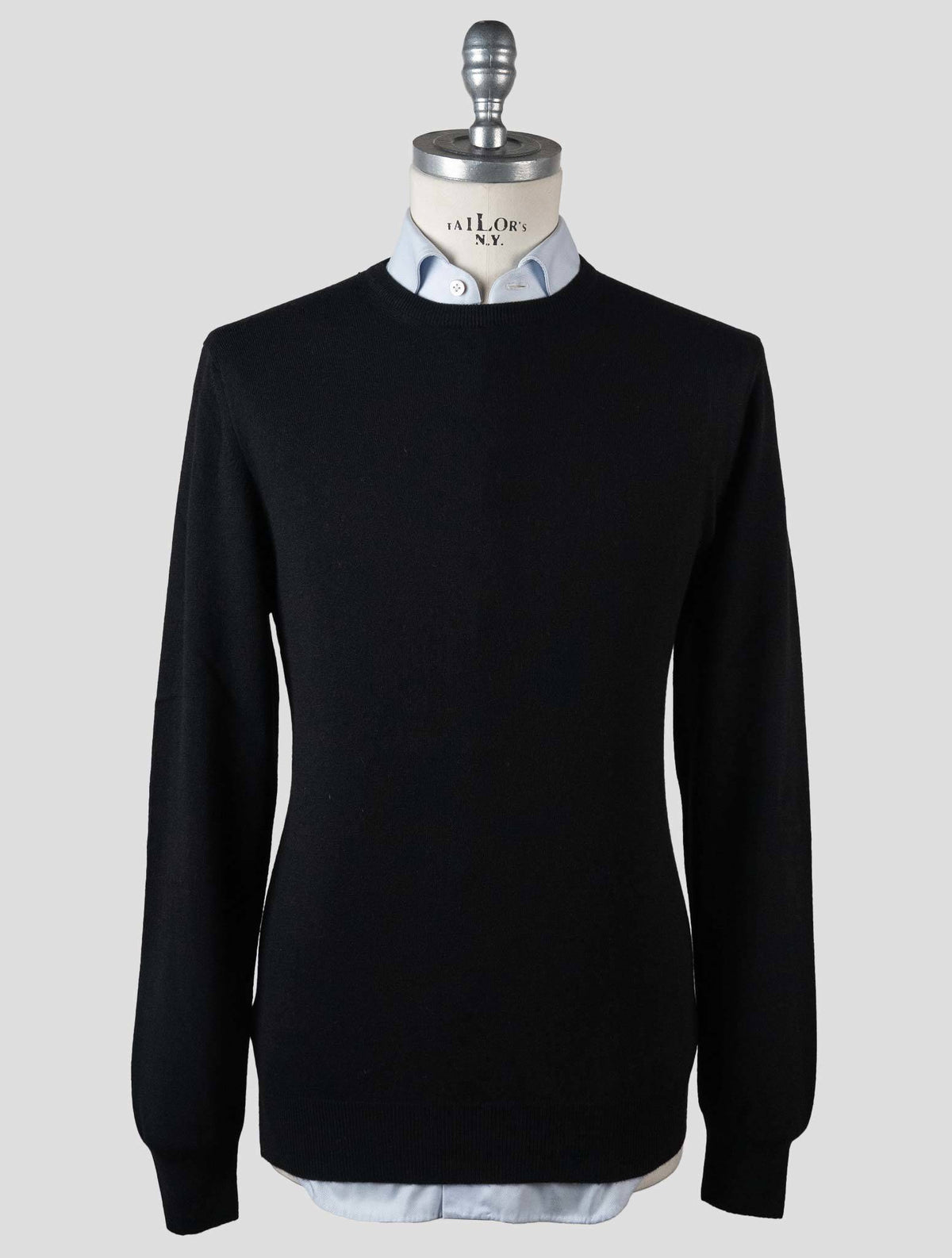 Gran Sasso Black Cashmere Sweater Crewneck