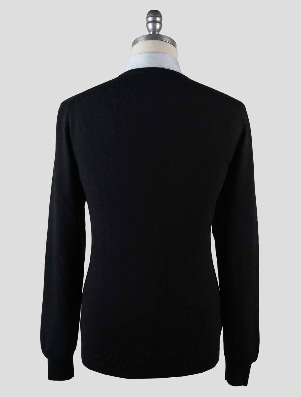 Gran Sasso Black Cashmere Sweater Crewneck