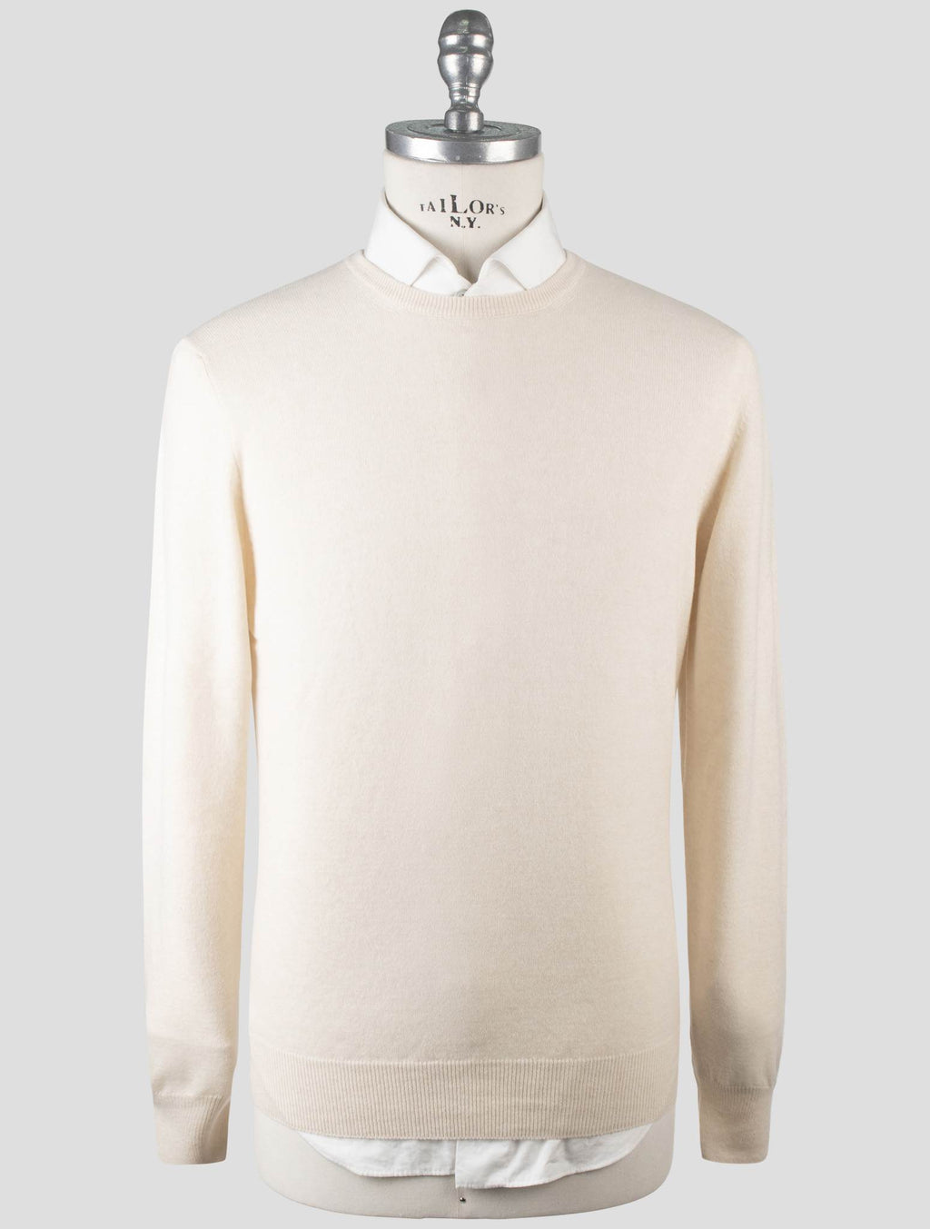 Gran Sasso Beige Cashmere Sweater Crewneck