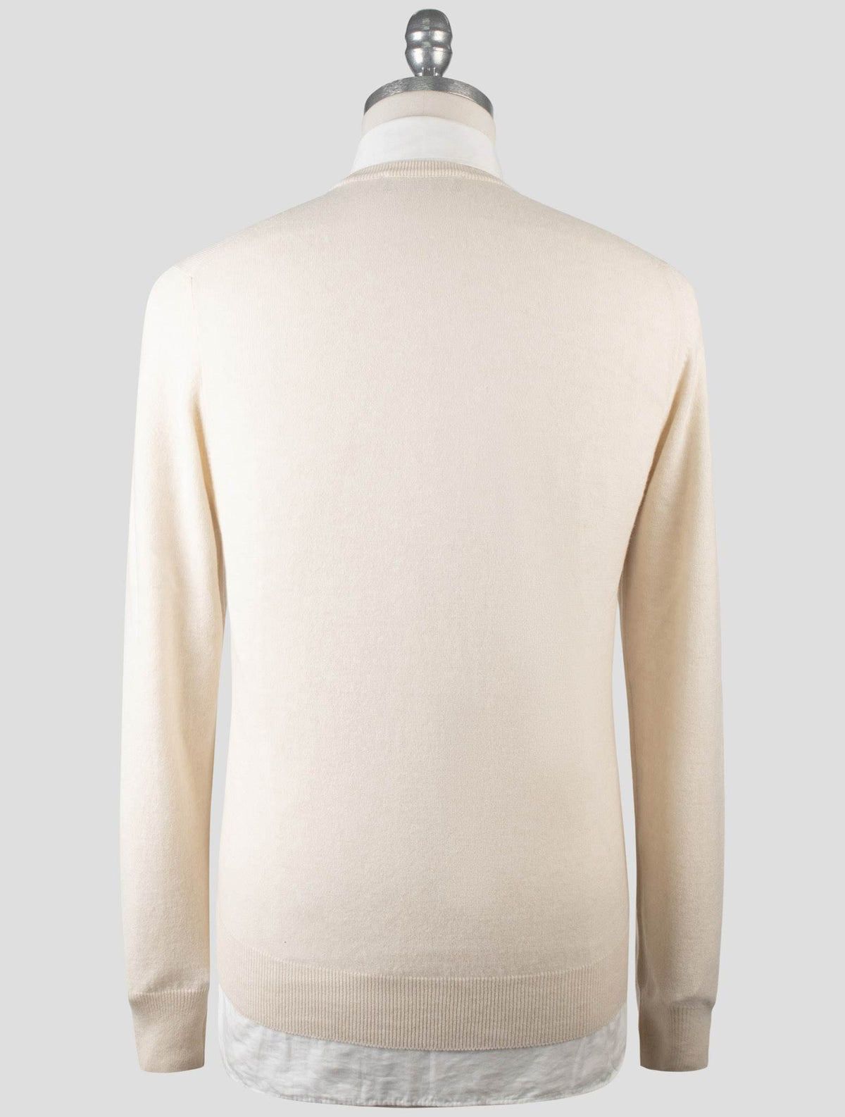 Gran Sasso Beige Cashmere Sweater Crewneck