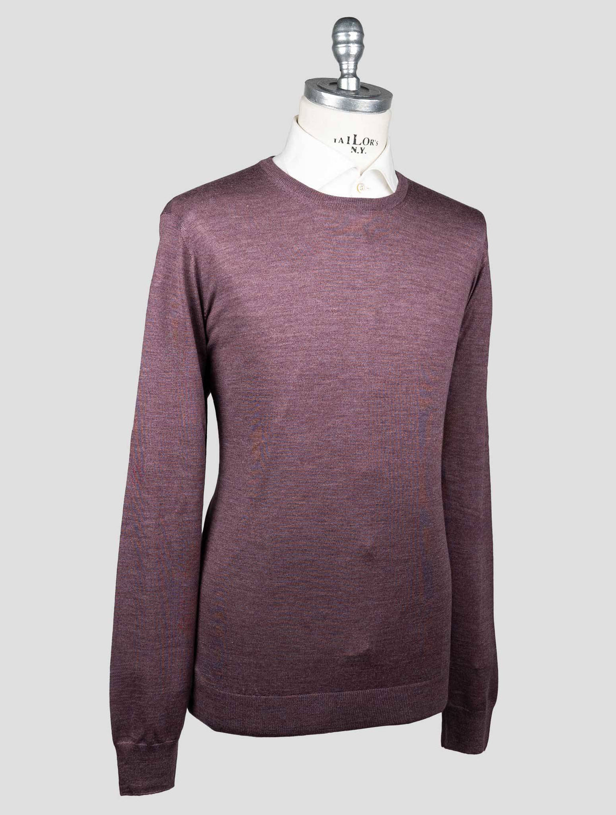 Gran Sasso Gran Sasso Violet Virgin Wool Silk Sweater Crewneck Violet 001