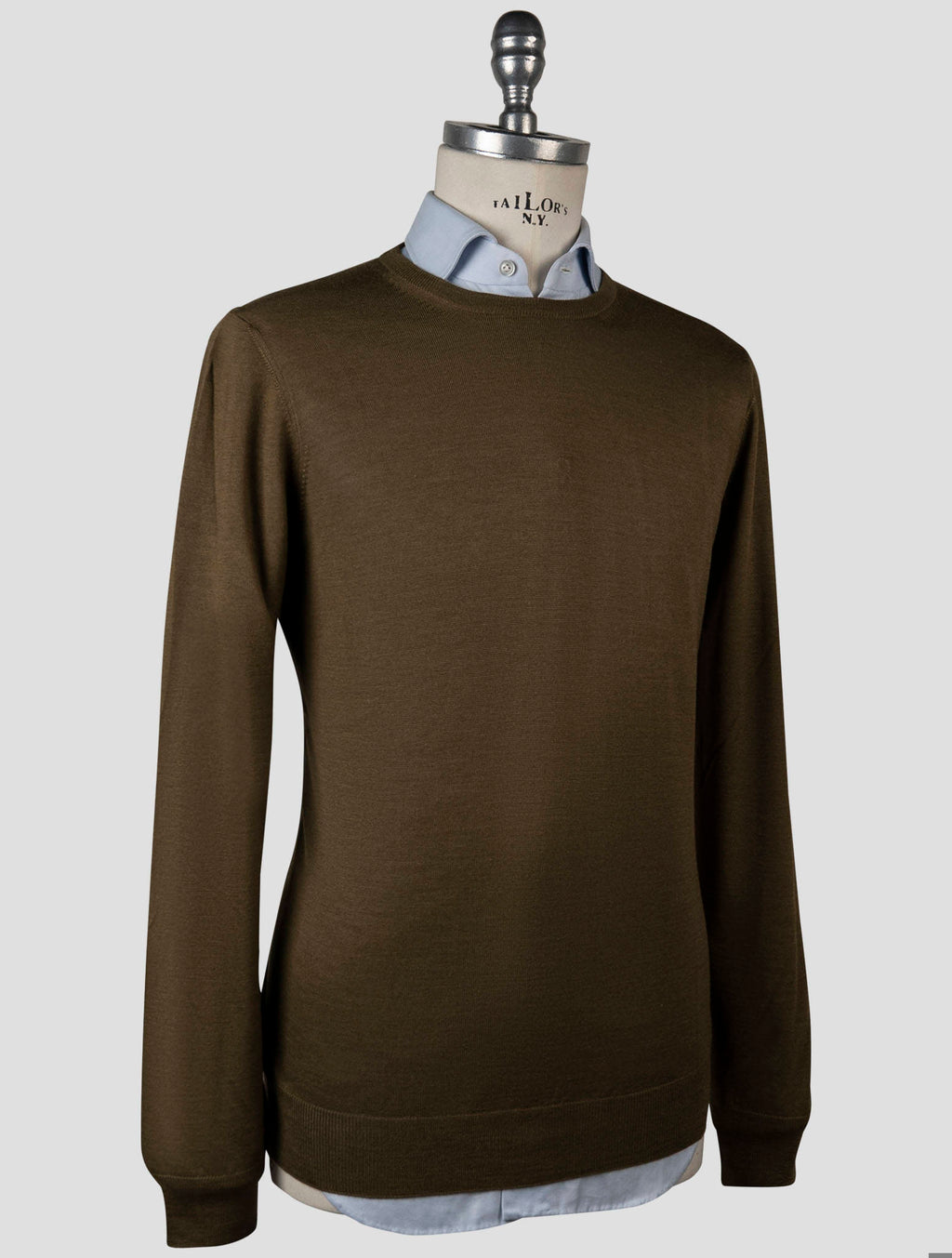 Gran Sasso Gran Sasso Green Virgin Wool Silk Sweater Crewneck Green 001