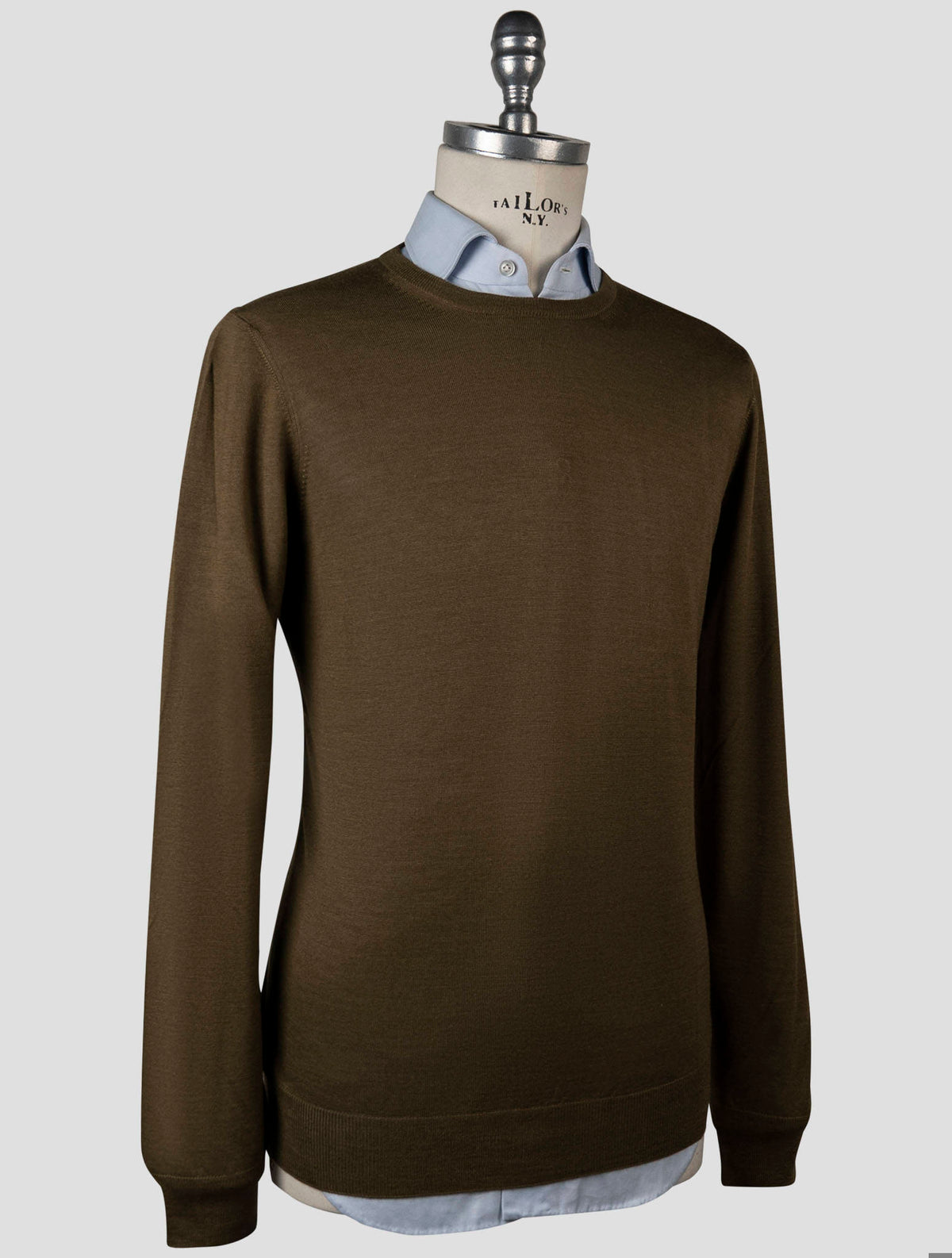Gran Sasso Gran Sasso Green Virgin Wool Silk Sweater Crewneck Green 001