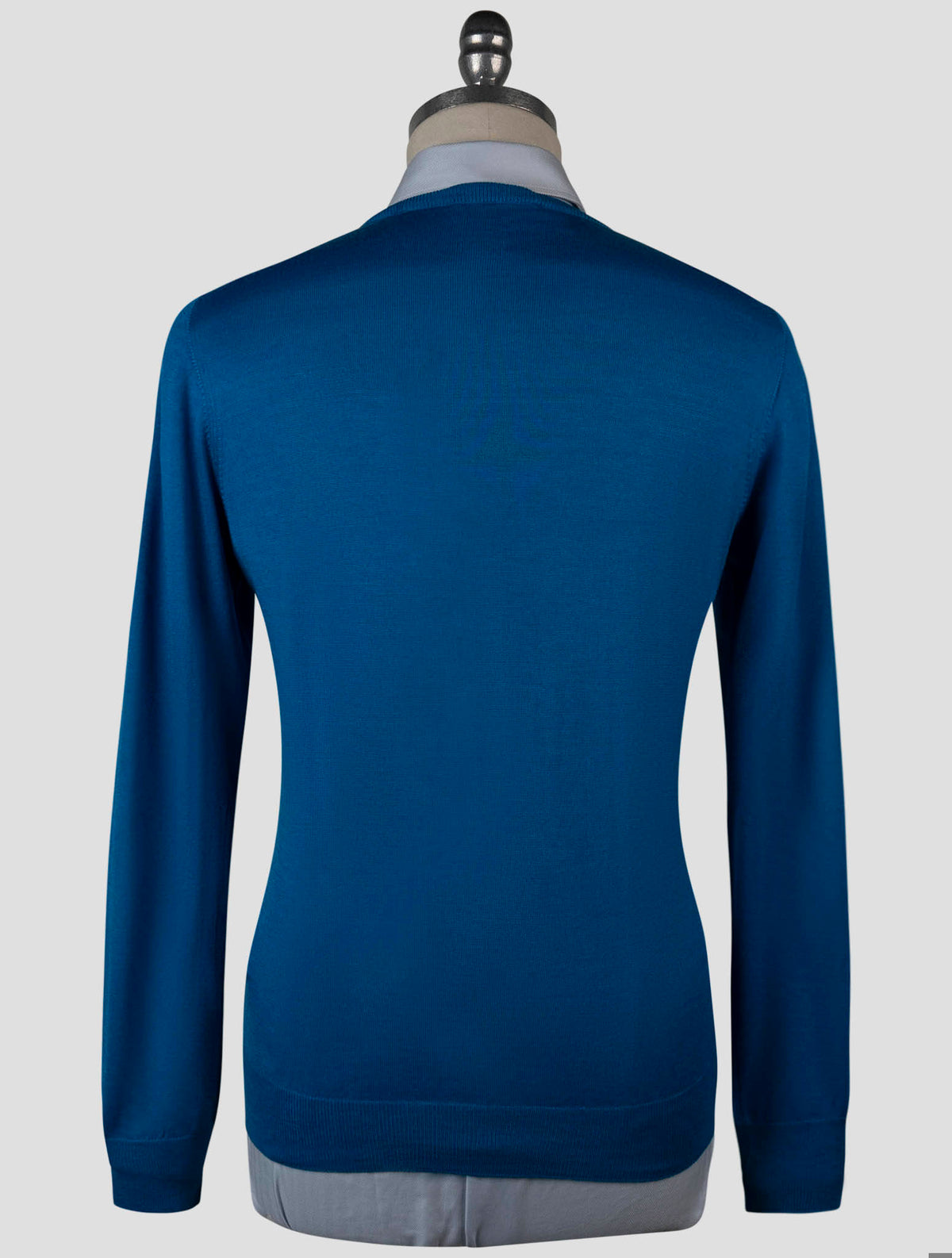 Gran Sasso Light Blue Virgin Wool Sweater Crewneck
