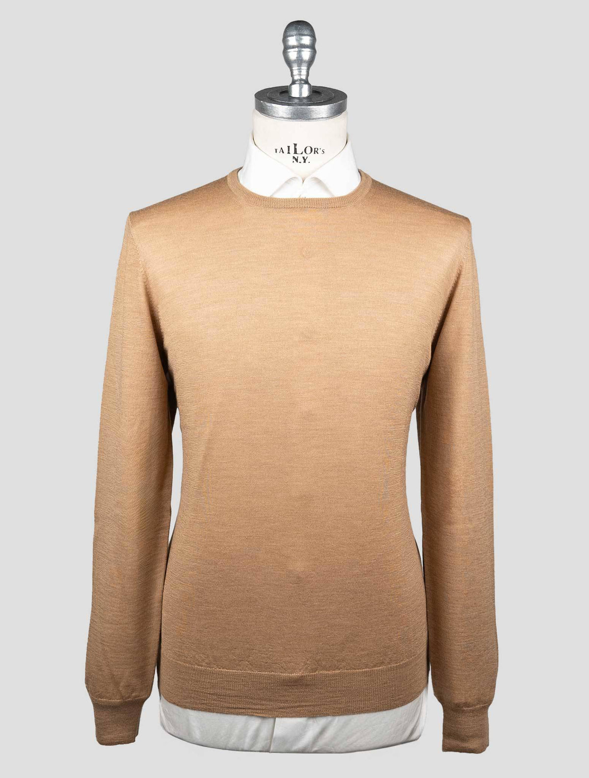 Gran Sasso Brown Virgin Wool Sweater Crewneck