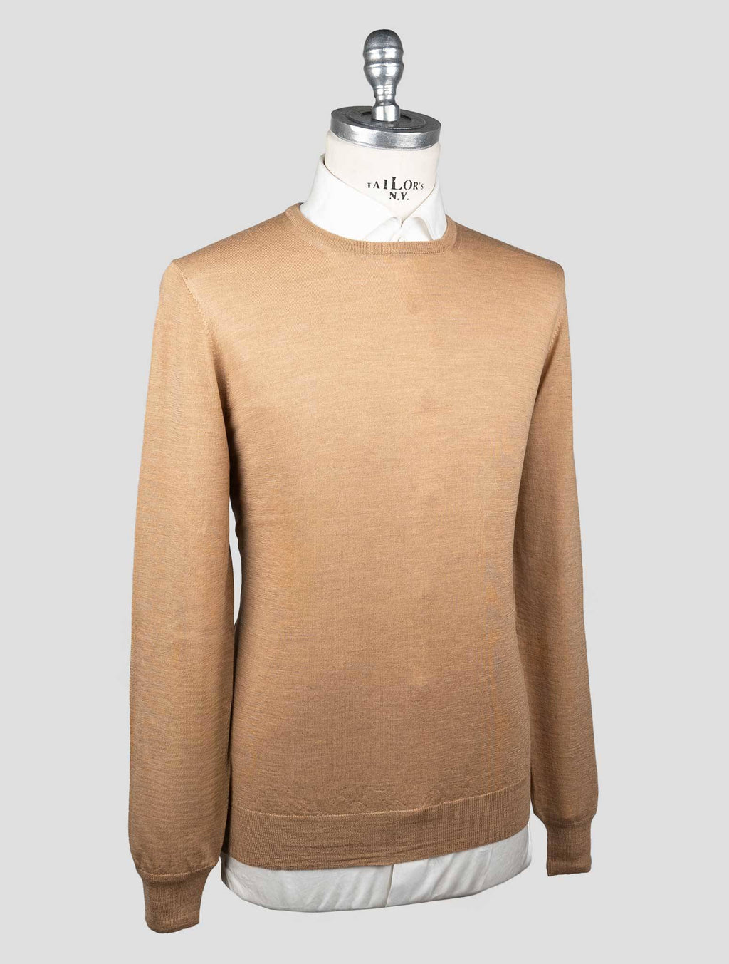 Gran Sasso Gran Sasso Brown Virgin Wool Sweater Crewneck Brown 001