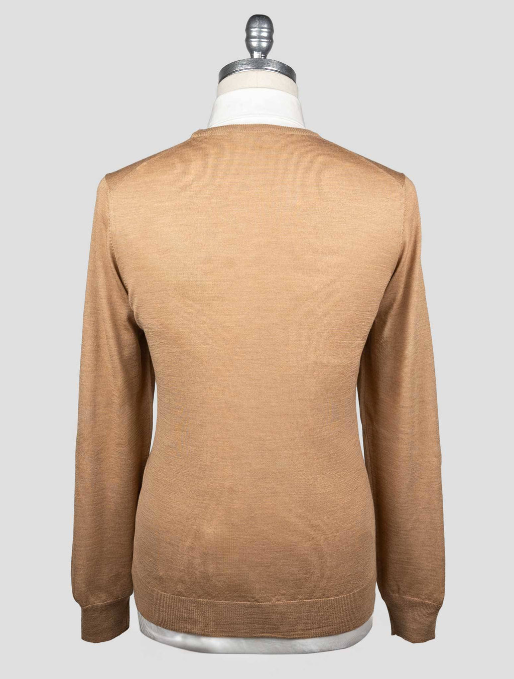 Gran Sasso Brown Virgin Wool Sweater Crewneck