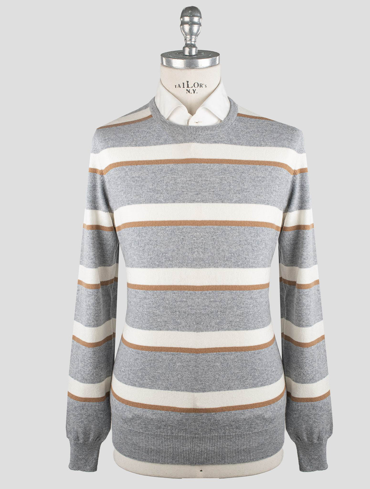 Gran Sasso Multicolor Cashmere Sweater Crewneck