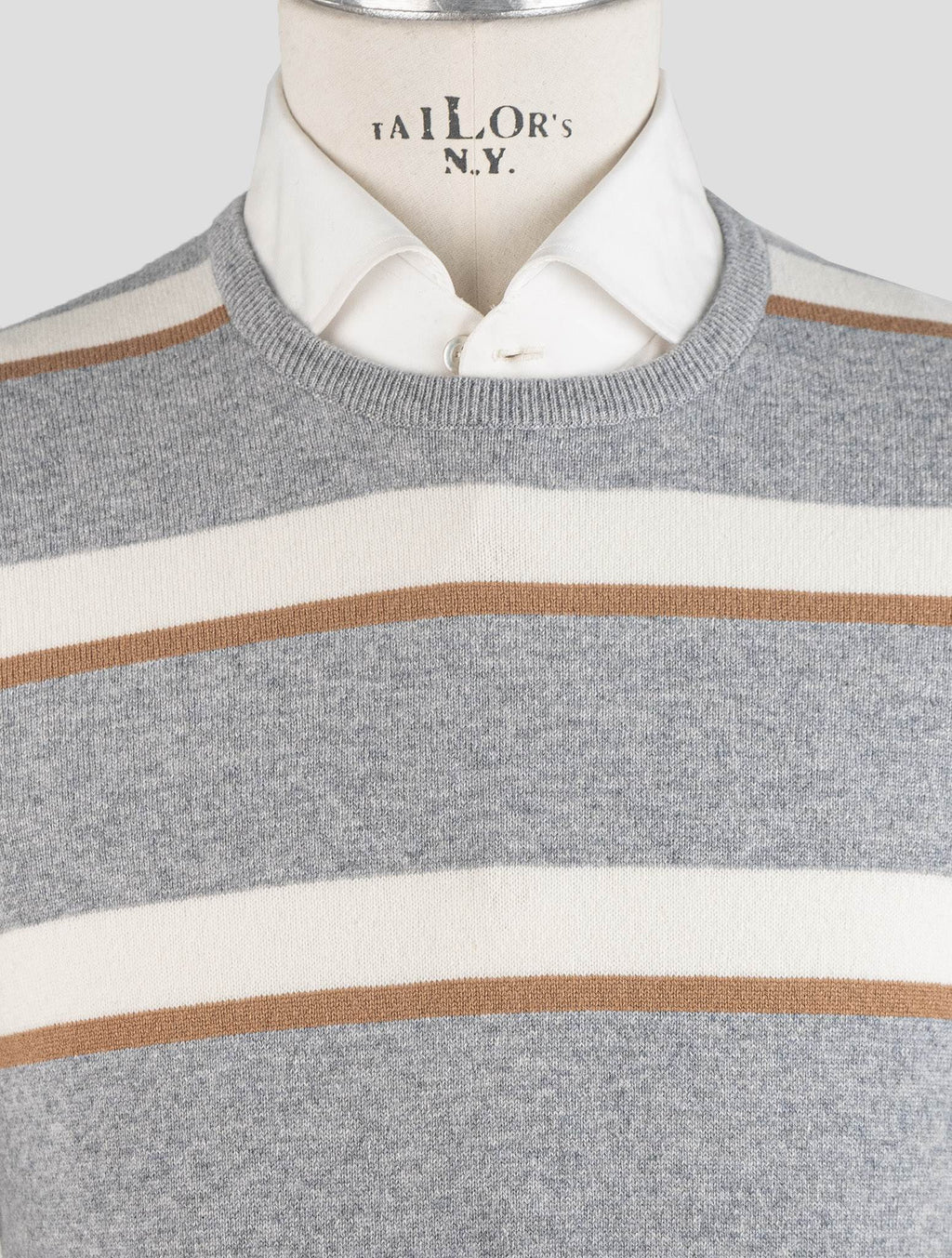 Gran Sasso Multicolor Cashmere Sweater Crewneck