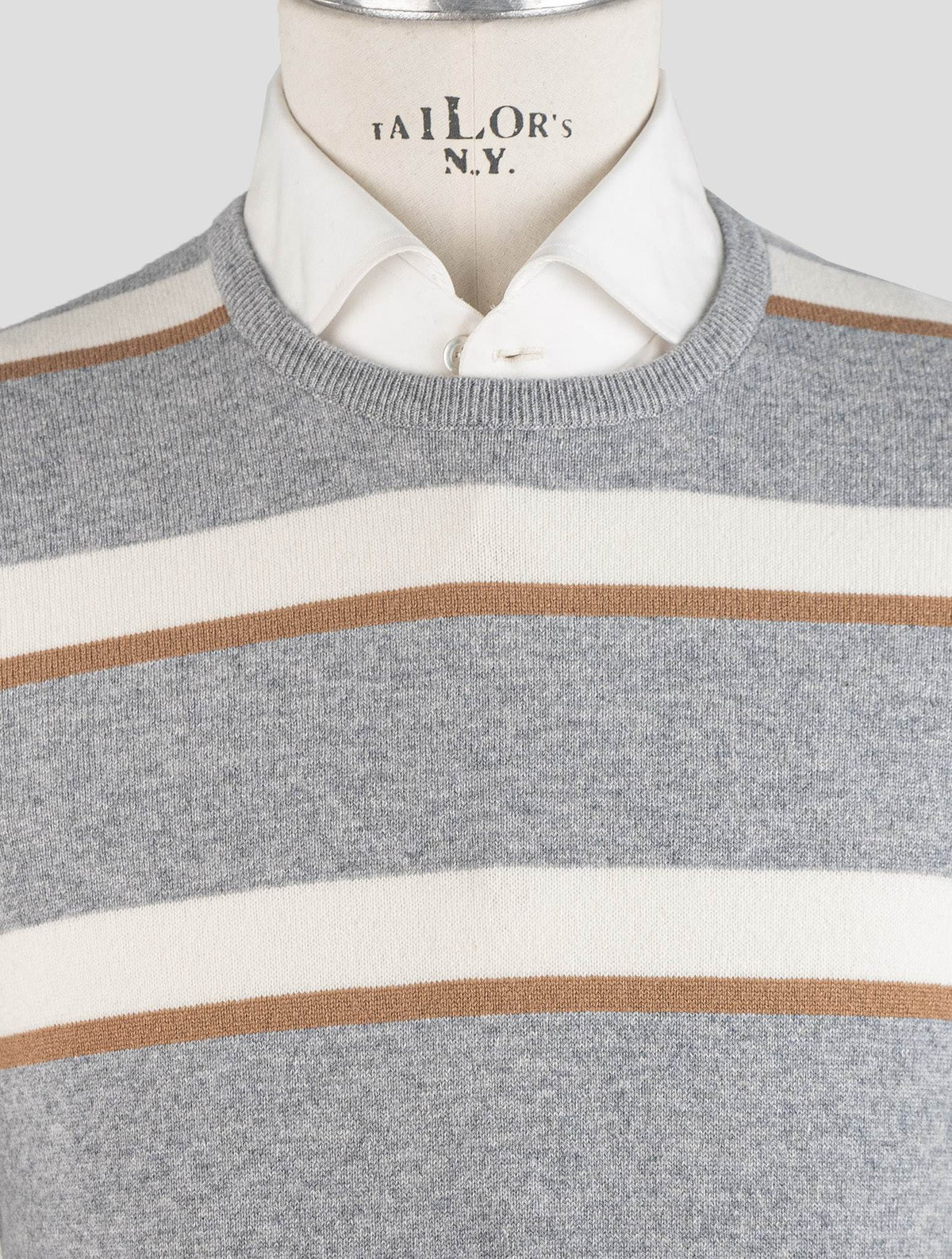 Gran Sasso Multicolor Cashmere Sweater Crewneck