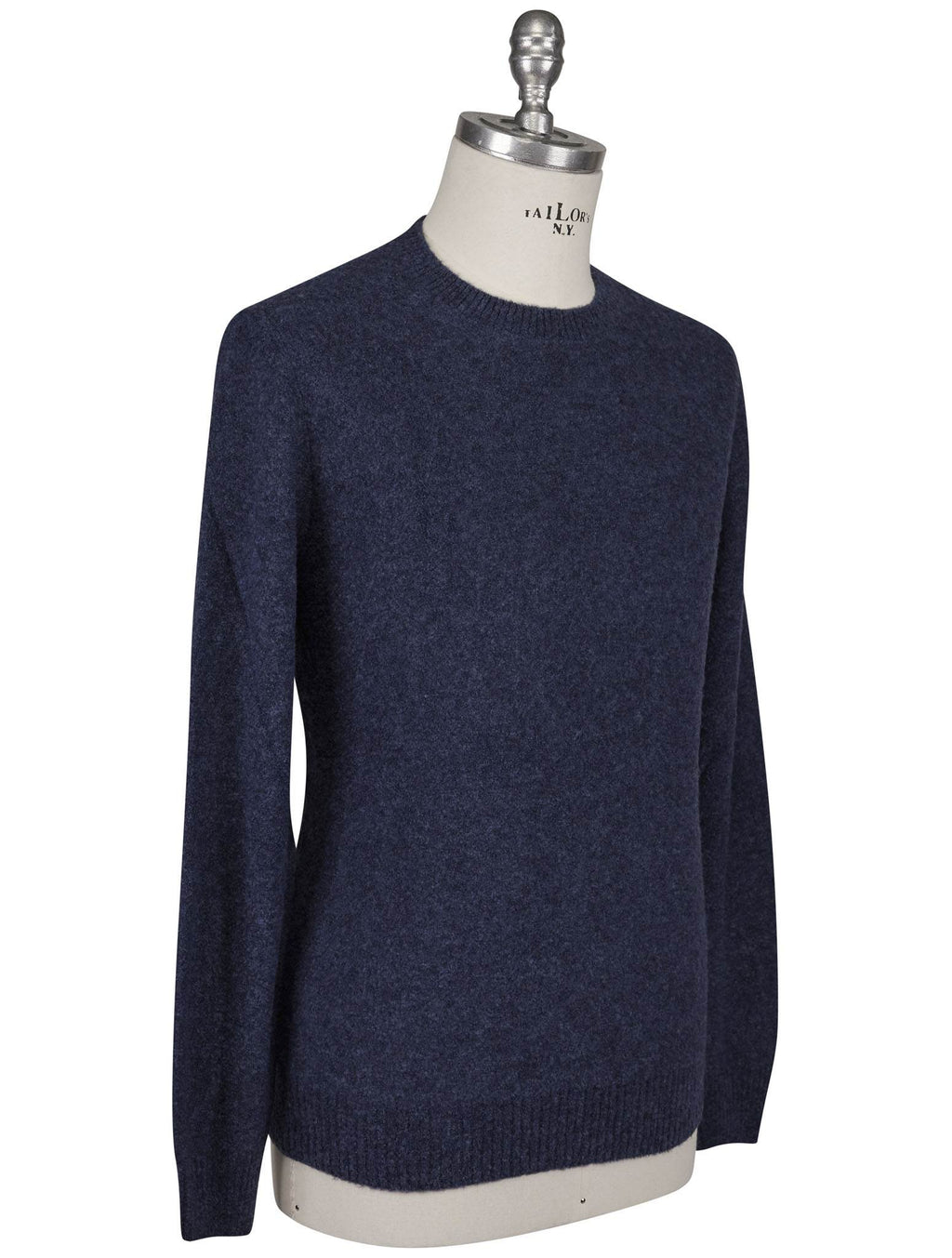 Gran Sasso Gran Sasso Blue Virgin Wool Pa Sweater Crewneck Blue 001