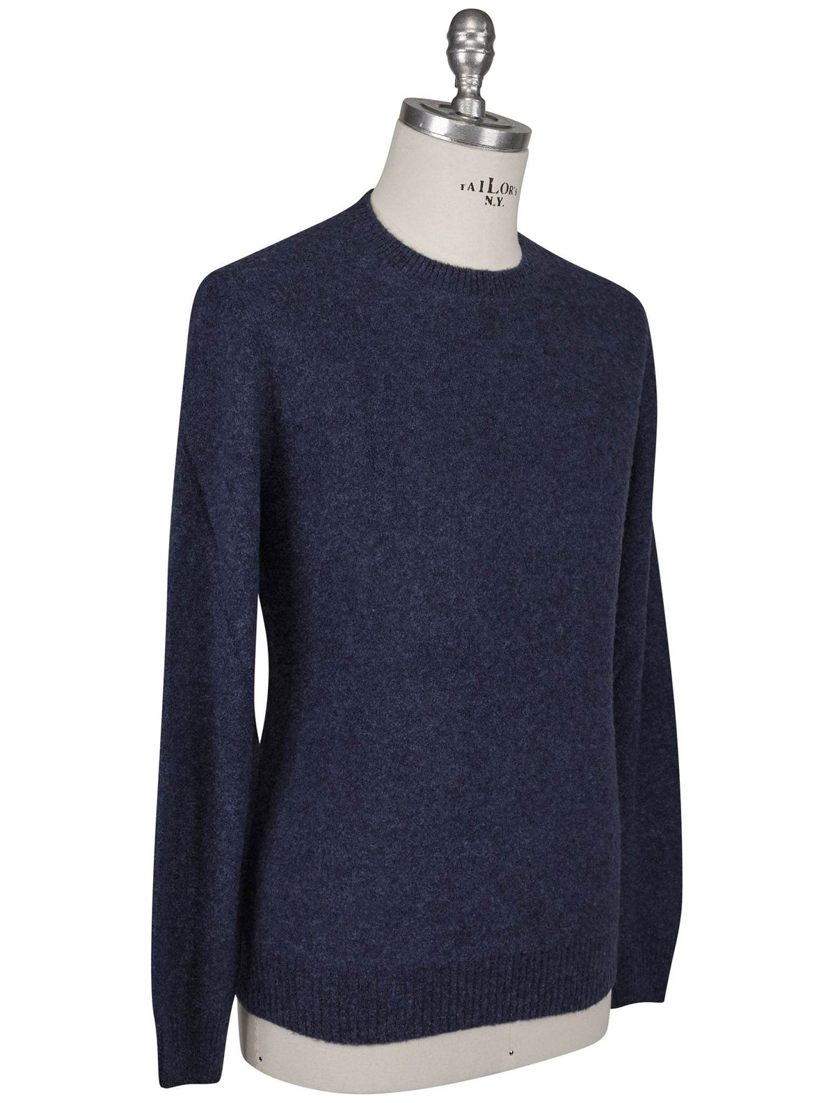 Gran Sasso Gran Sasso Blue Virgin Wool Pa Sweater Crewneck Blue 001
