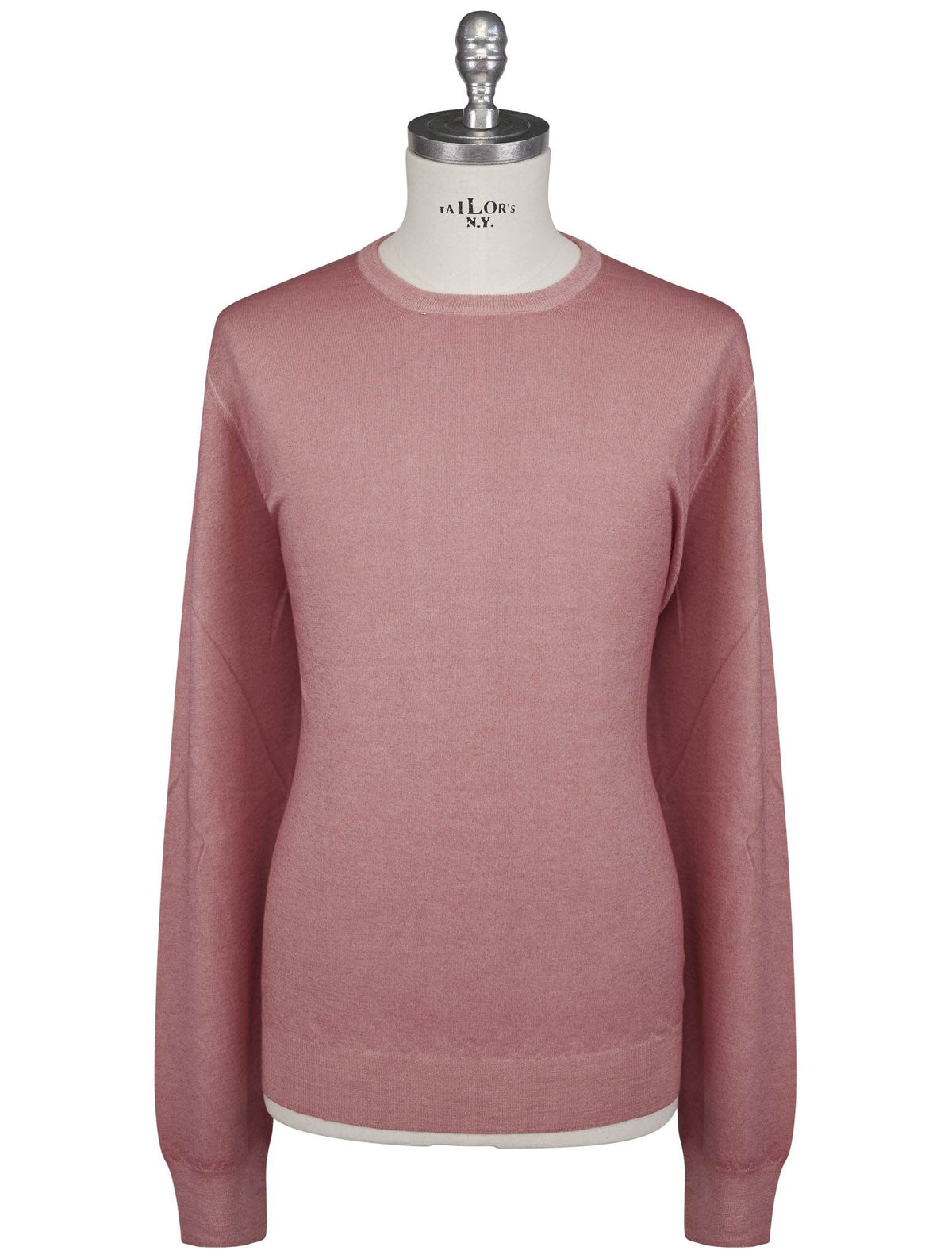Gran Sasso Pink Virgin Wool Sweater Crewneck