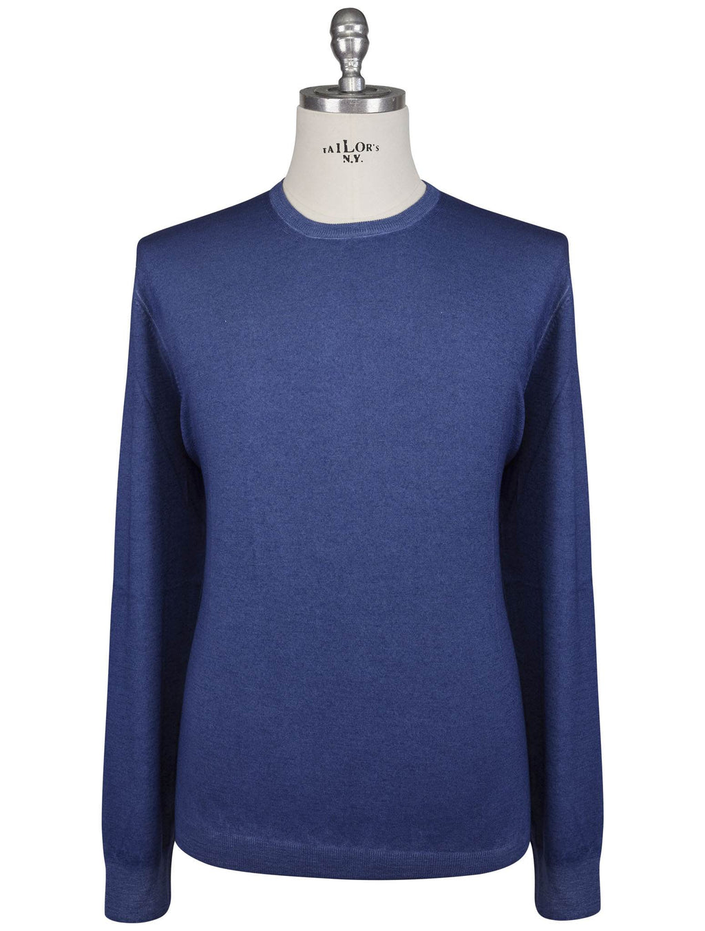 Gran Sasso Gran Sasso Blue Virgin Wool Sweater Crewneck Blue 000