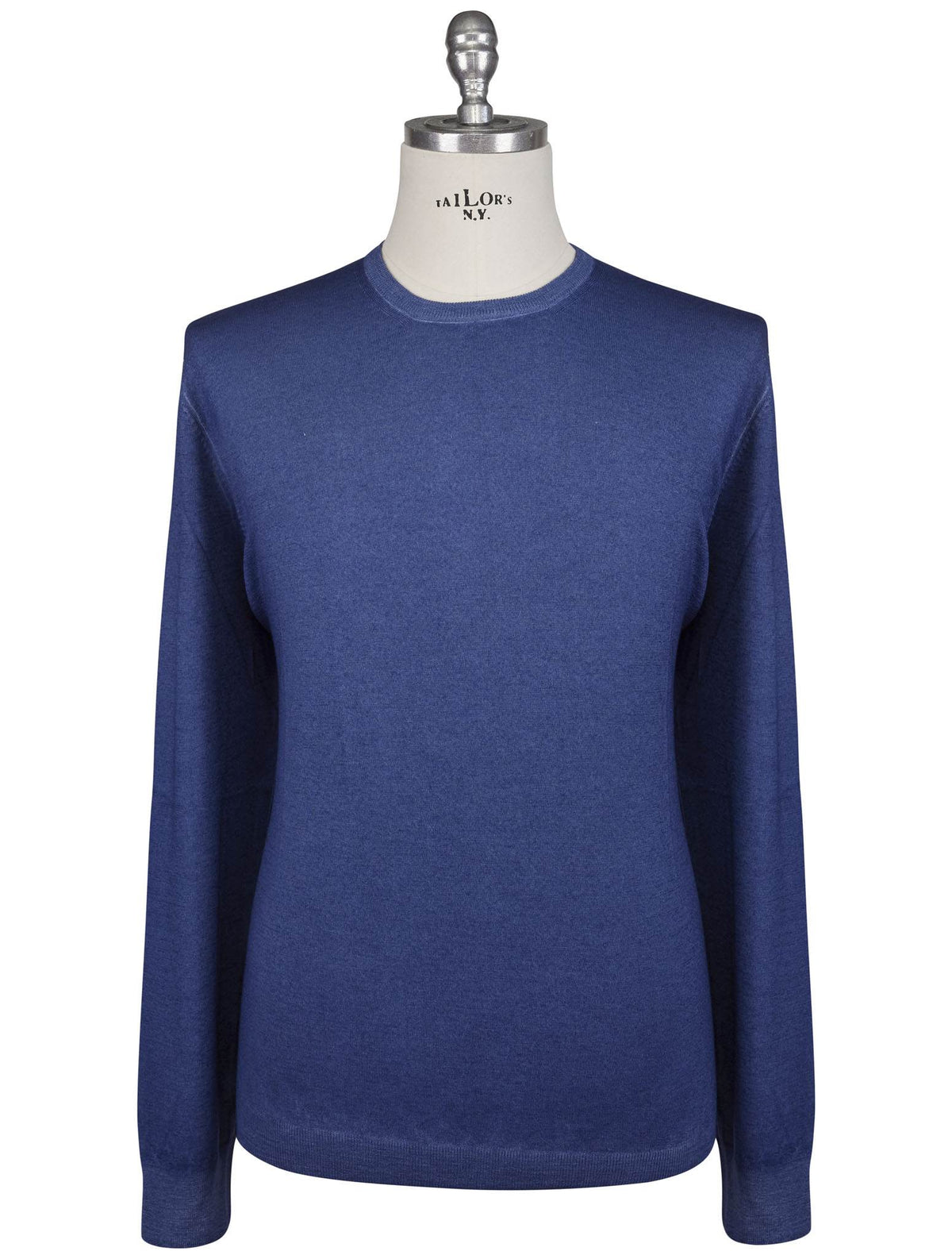 Gran Sasso Gran Sasso Blue Virgin Wool Sweater Crewneck Blue 000