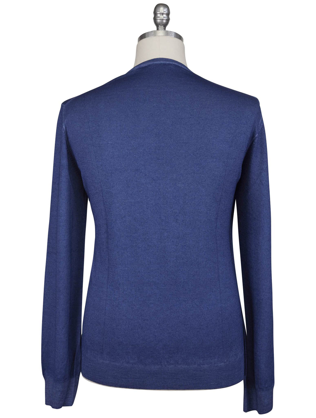 Gran Sasso Blue Virgin Wool Sweater Crewneck