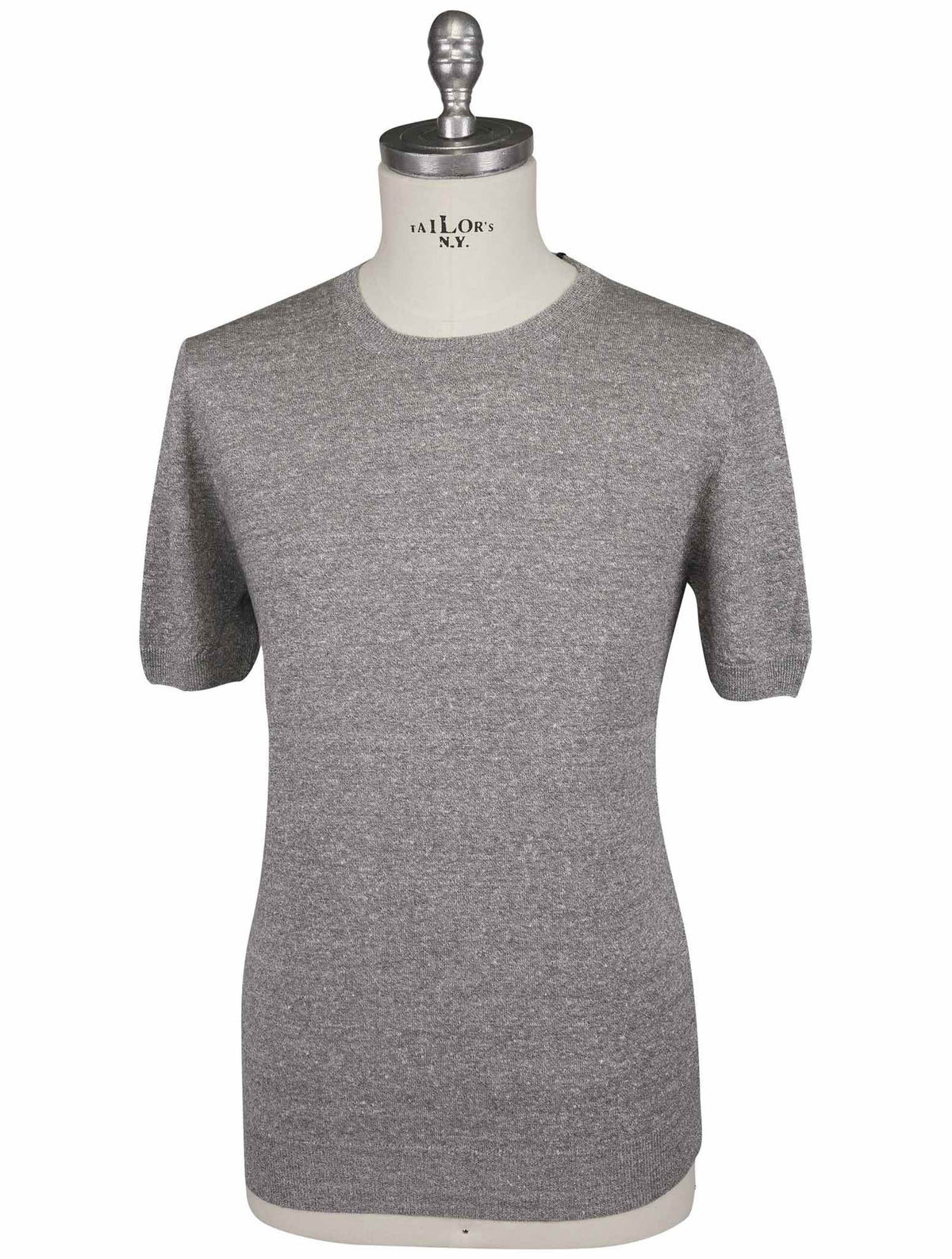 Gran Sasso Gran Sasso Gray Linen Cotton T-Shirt Gray