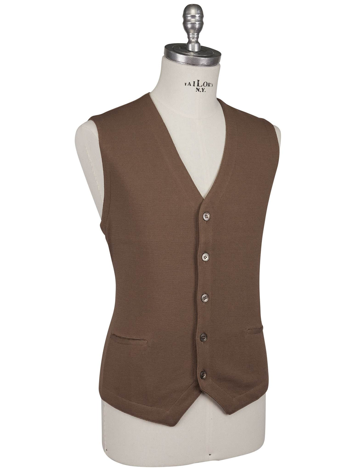 Gran Sasso Gran Sasso Brown Brown Cotton Cardigan Brown 001