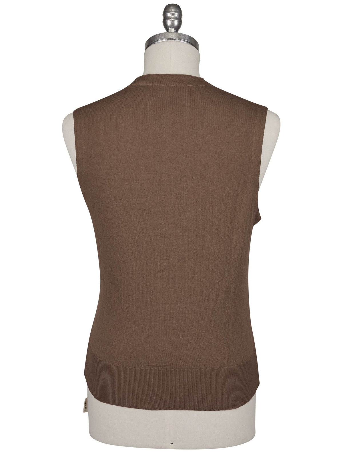 Gran Sasso Brown Brown Cotton Cardigan