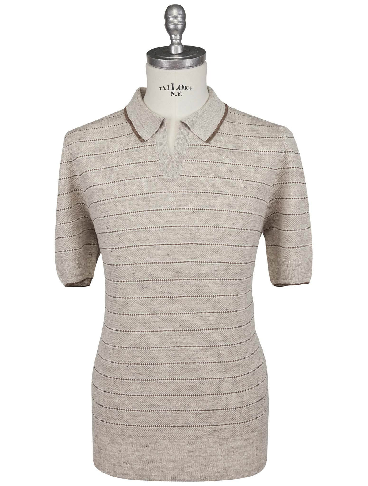 Gran Sasso Beige Linen Polo