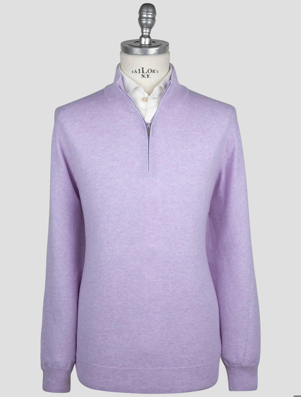 Gran Sasso Gran Sasso Lilac Cashmere Sweater Half Zip Lilac 000