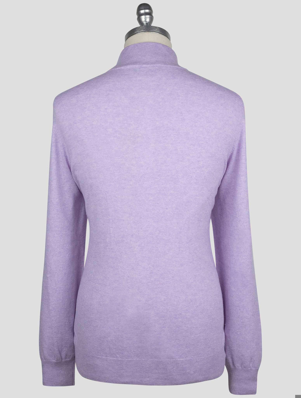 Gran Sasso Lilac Cashmere Sweater Half Zip