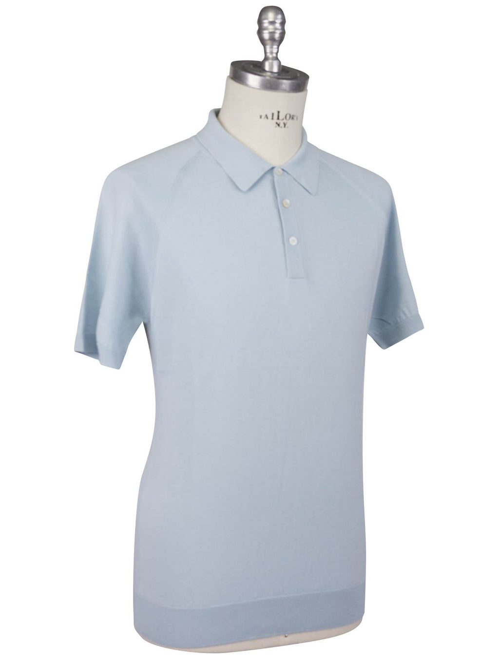 Gran Sasso Gran Sasso Light Blue Cotton Polo Light Blue 001