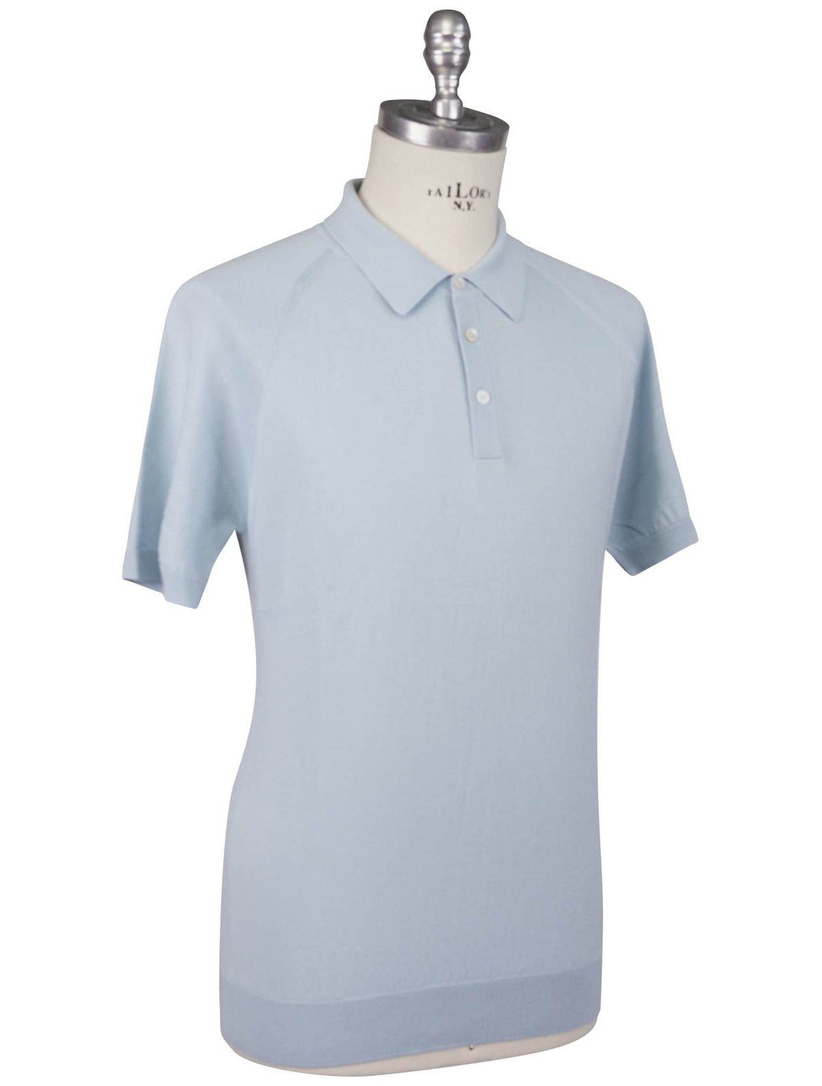 Gran Sasso Gran Sasso Light Blue Cotton Polo Light Blue 001
