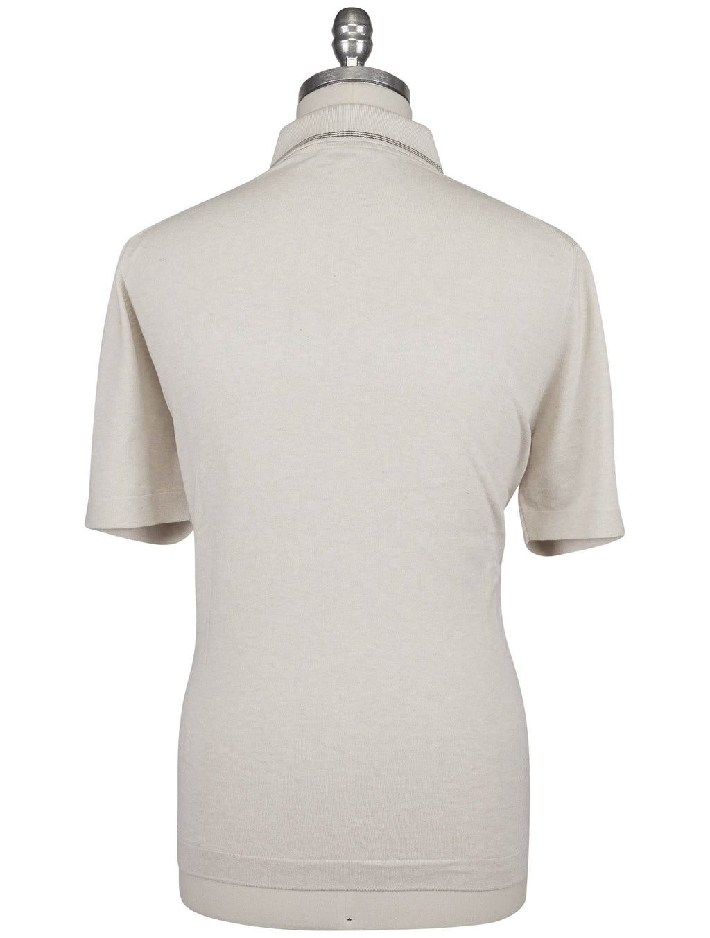 Gran Sasso White Cotton Polo Full Zip